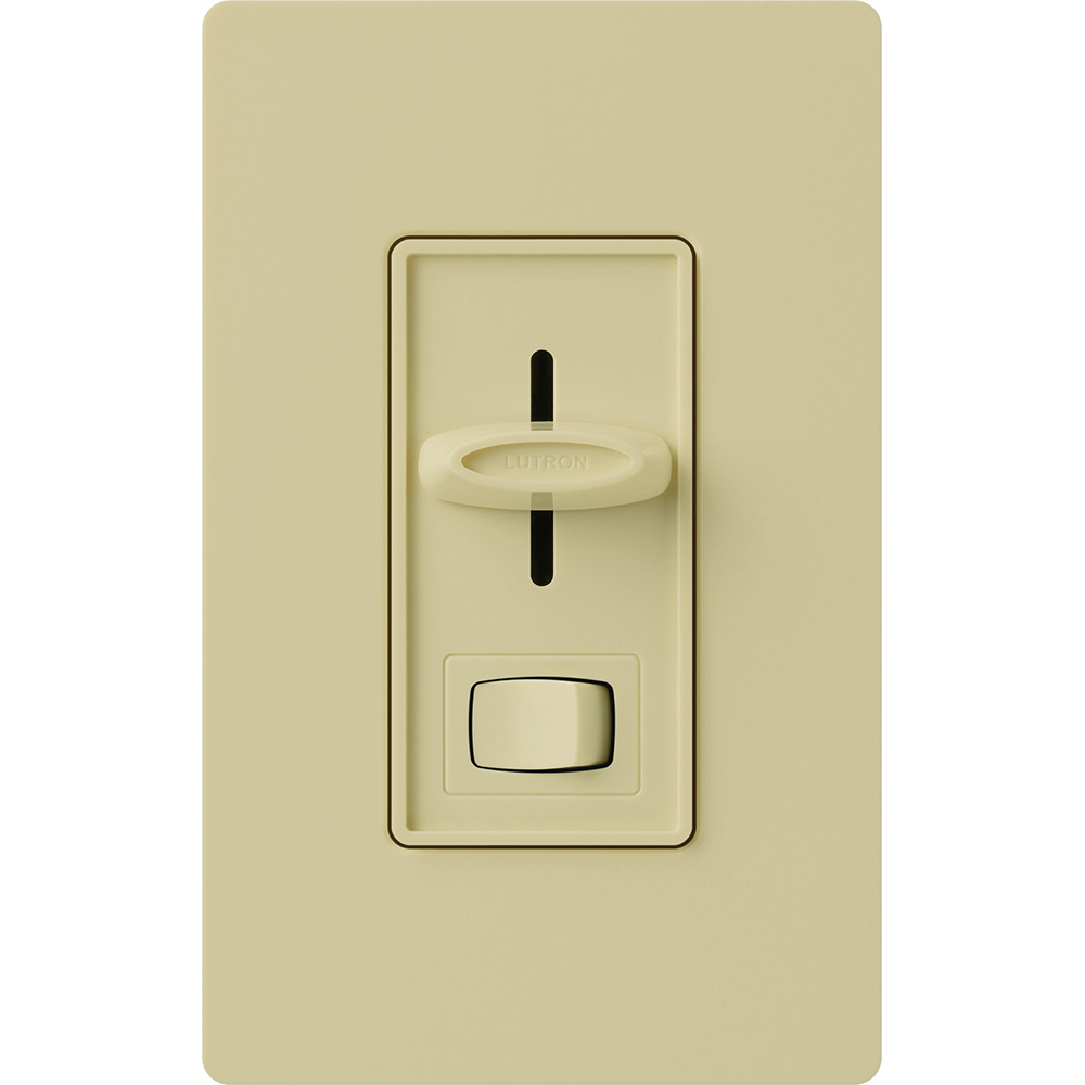 SF-103P-IV Skylark 3-Wire Dimmer Switch for Ballasts and LED Drivers, 1000W, 8 Amp, 1 Pole/3-Way, Neutral Required, Preset, 120V, Ivory