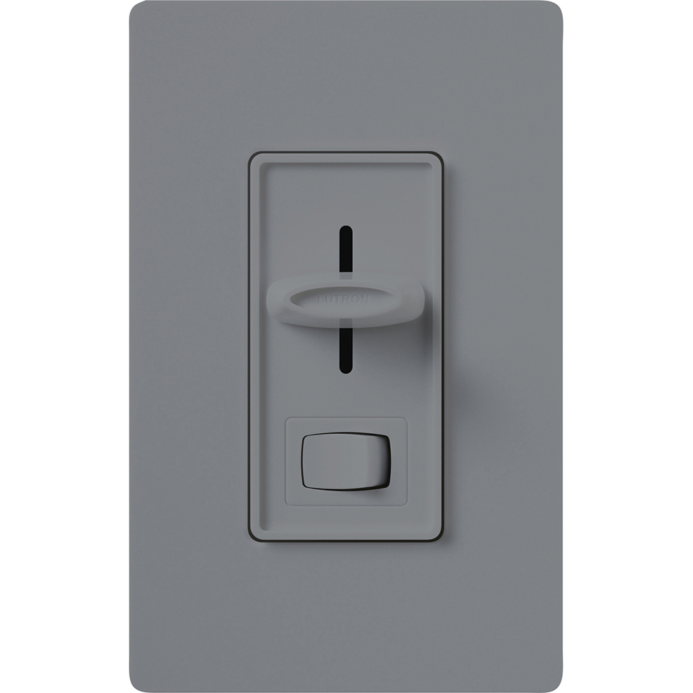 SF-12P-277-3-GR Skylark 3-Wire Dimmer Switch for Ballasts and LED Drivers, 6 Amp, 1 Pole/3-Way, Neutral Required, Preset, 277V, Gray