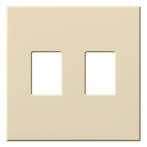 VWP-2-BE Architectural Wall Plate for Nova T Dimmers and Switches, 2 Gang, Matte, Beige