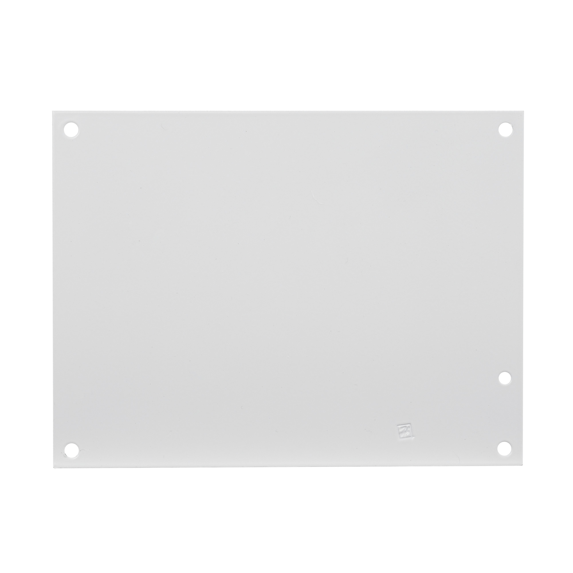 A10N10P PNLT1 Enclosure Panel, 8-1/4 in W x 8-1/4 in H, 14 ga Steel, White