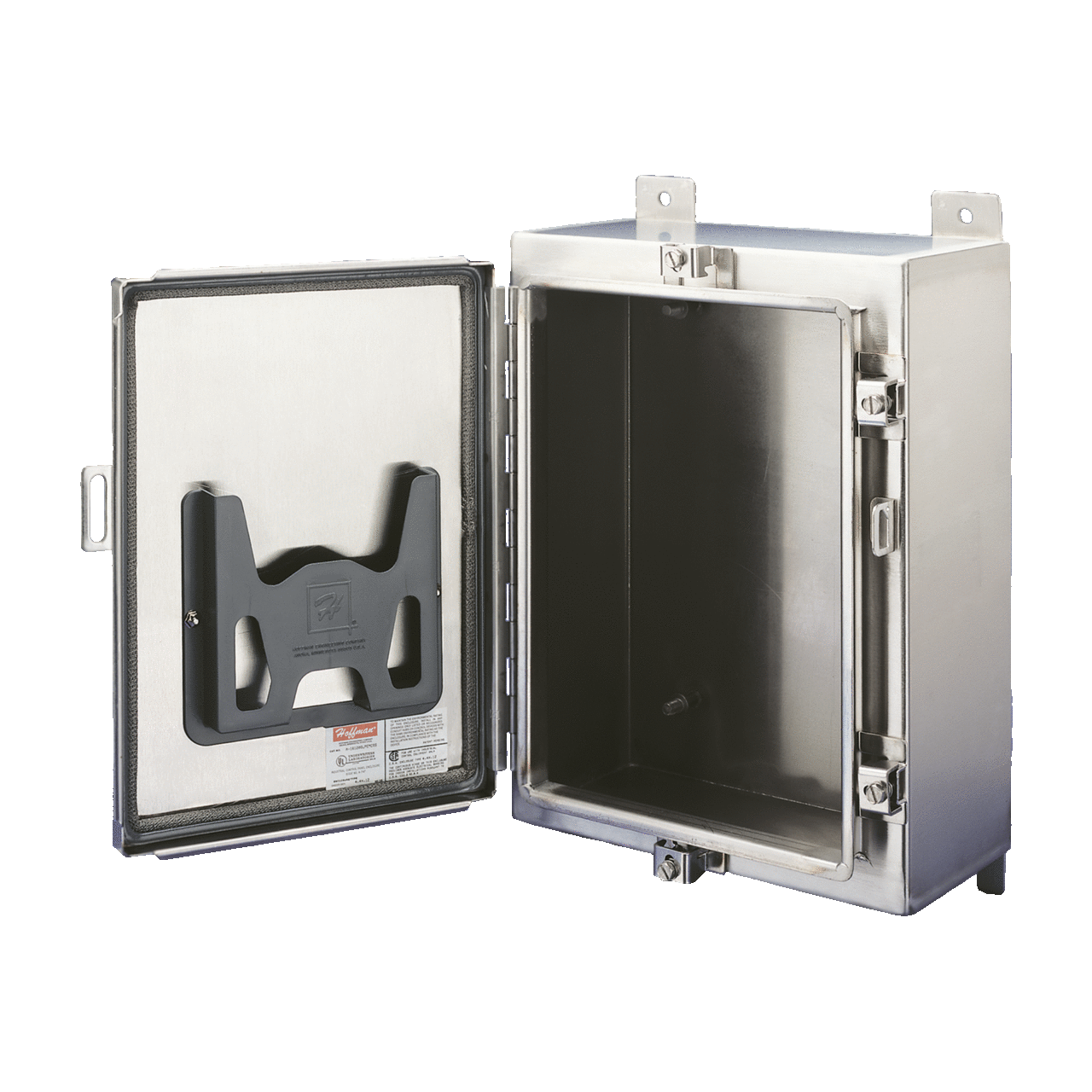 A201606LPEMCSS A4SEM EMC Enclosure With Clamp, 20 in L x 16 in W x 6 in D, NEMA 3/4/4X/12/13/IP66 NEMA Rating, 304 Stainless Steel