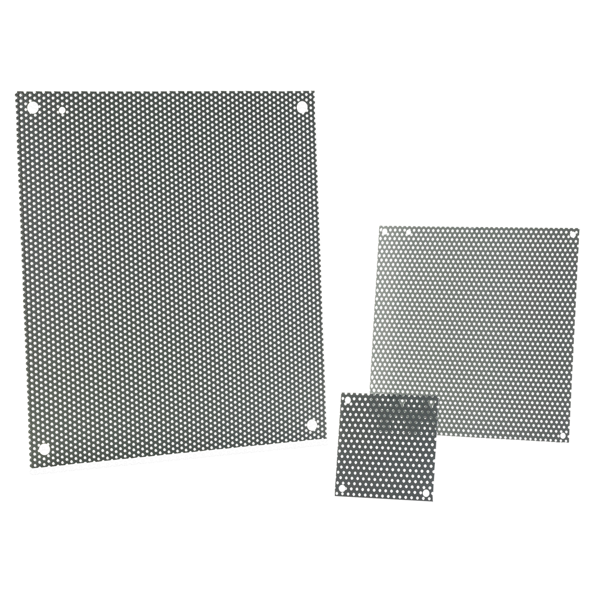 A30N24MPP PNLP Perforated Panel, 22-1/2 in W x 26 in H, 16 ga Steel, Gray