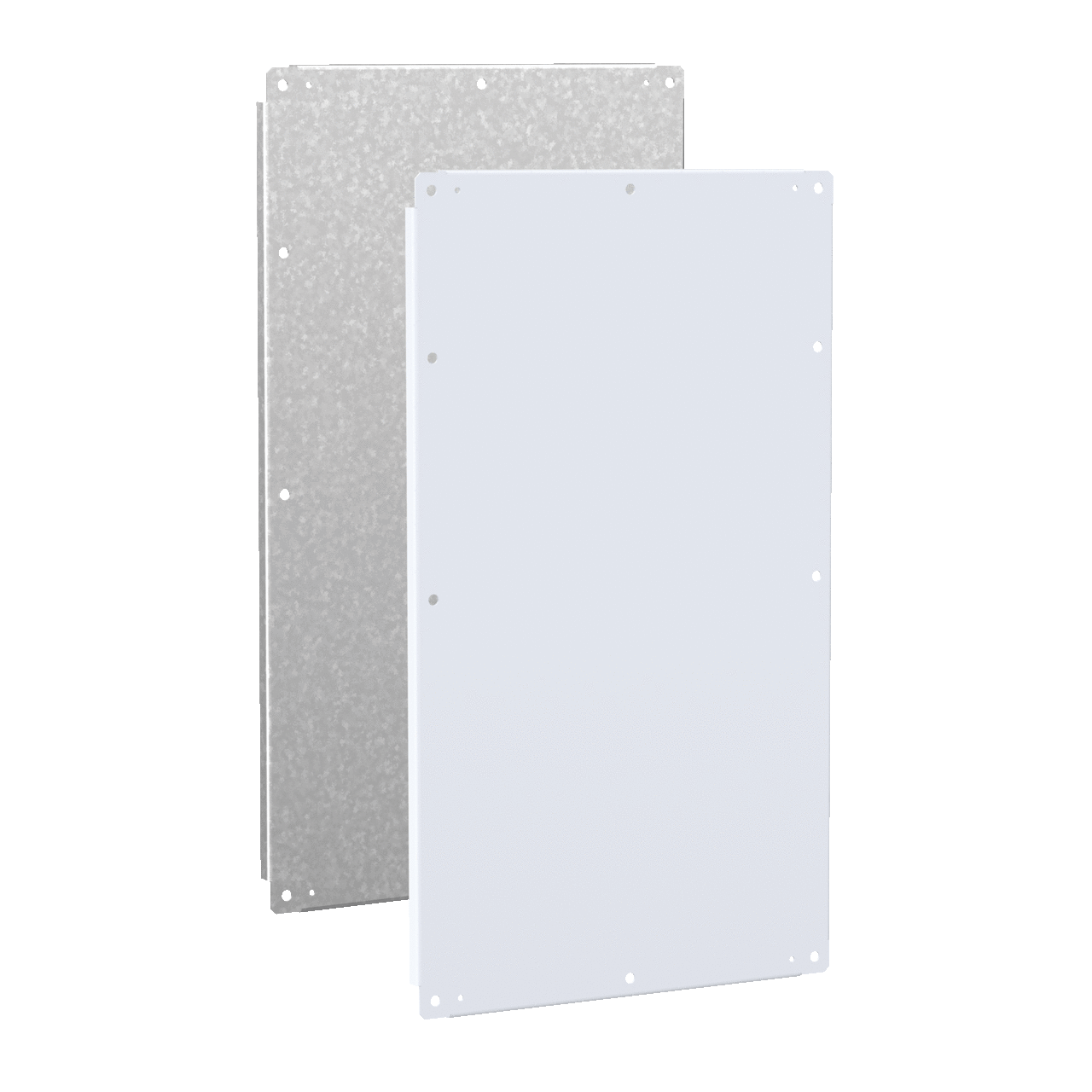 A61P21N A38P Enclosure Panel, 21-1/2 in W x 61.16 in H, 12 ga Steel, White