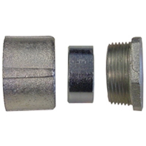 EC-500 3-Piece Concretetight Conduit Union, 5 in, 90 deg, Malleable Iron