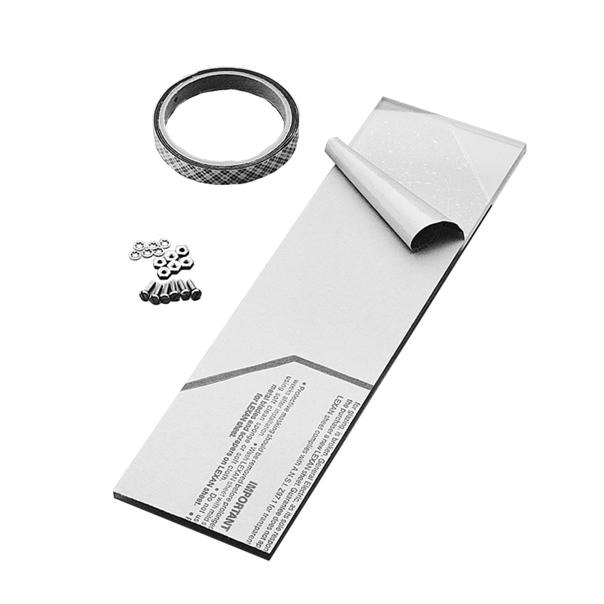 APWKE52 A80W Frameless Window Kit, 5-1/2 in H x 3 in W, 4-1/2 in H x 2 in W Cut Out, 5-1/2 in H x 3 in W, For Use With NEMA 12/13 Enclosures, Polycarbonate