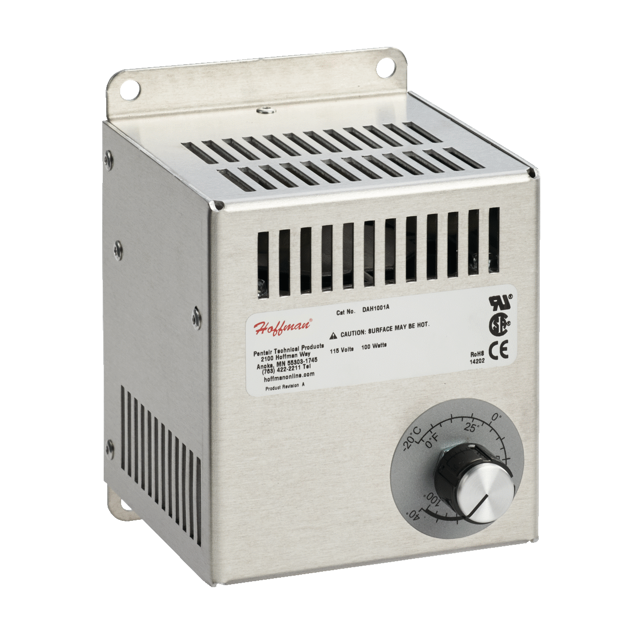 DAH2001A D85 Electric Heater, 200 W Power Rating, 115 V AC, 1.89 A, 0 to 100 deg F