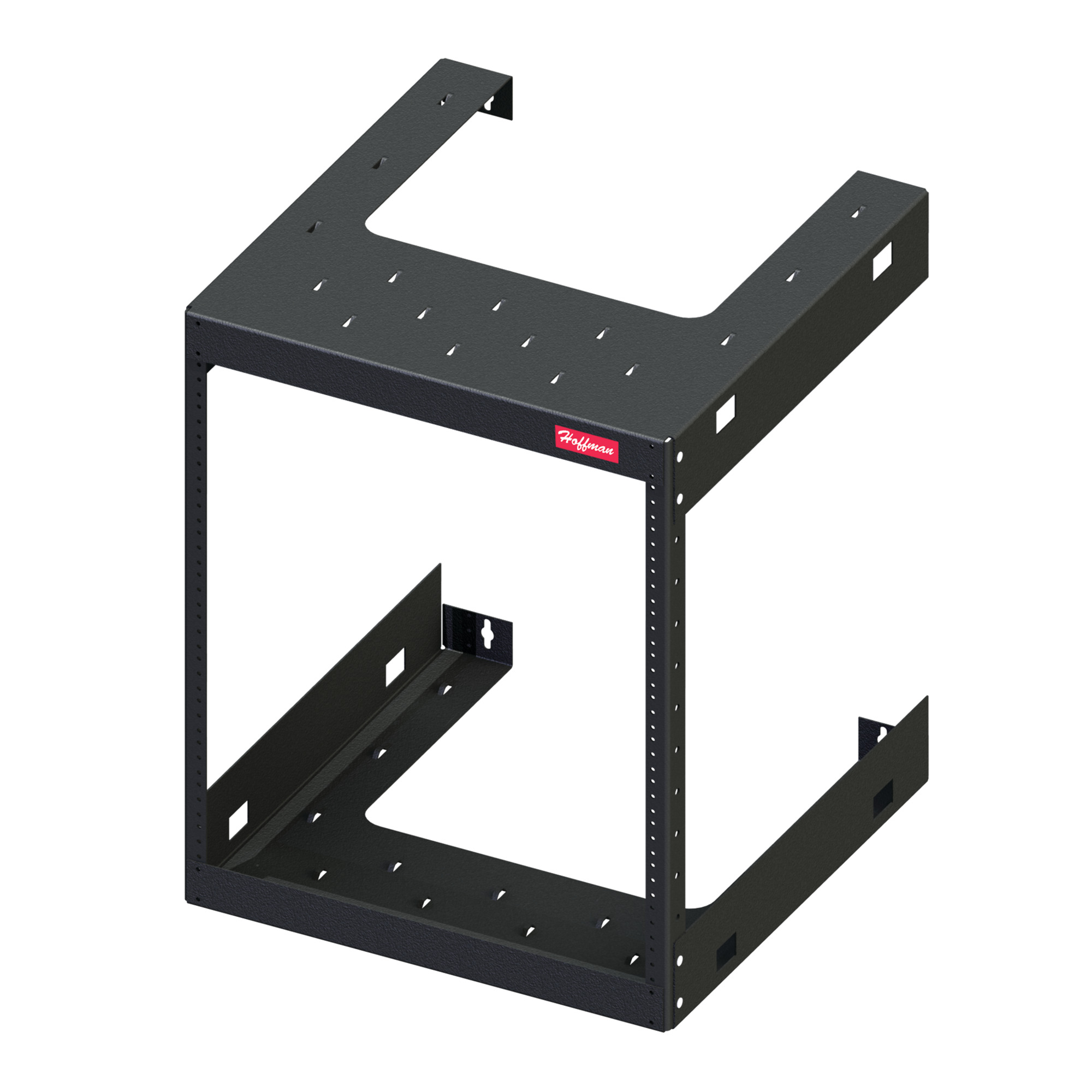 E19FWM20U20 Fixed 20-Rack Unit Wall Mount Rack, 37 in H x 18.31 in W x 20 in D, 150 lb Load