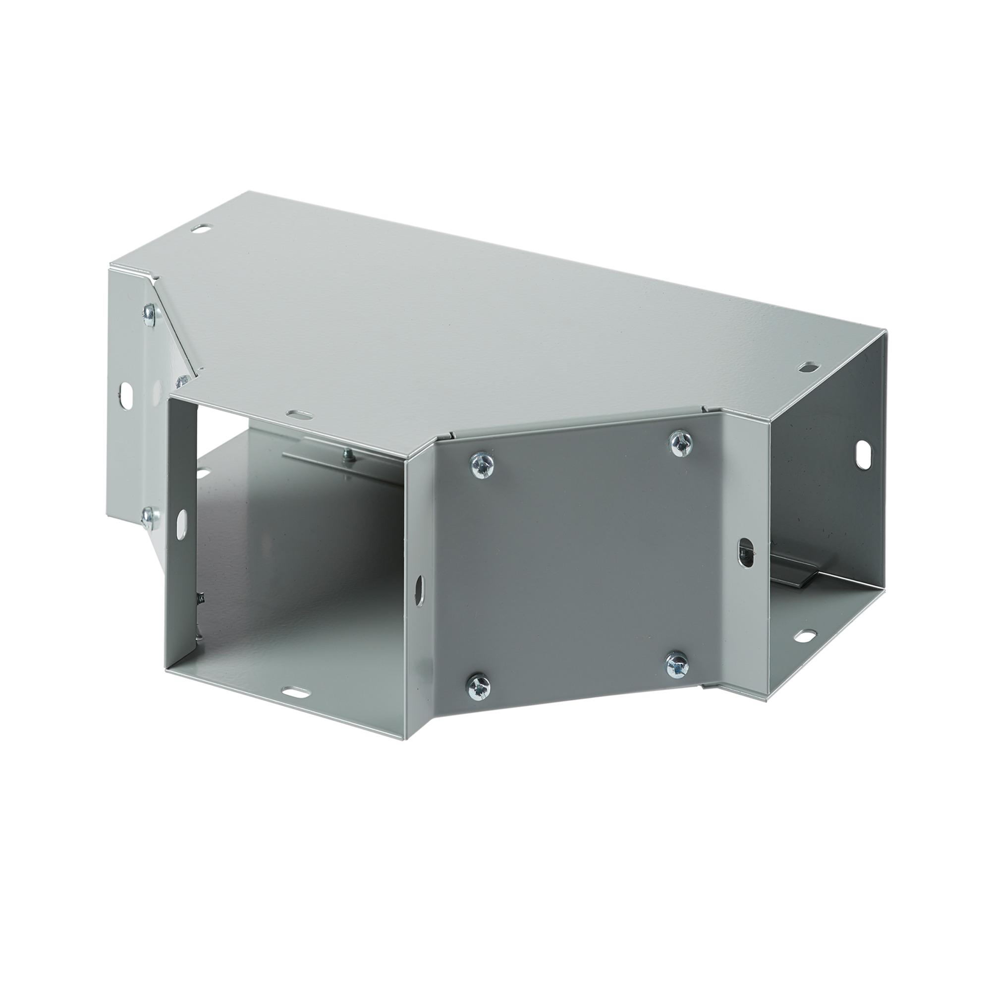 F1010T F40PF Sweep Tee, 90 deg Bend, For Use With 10 x 10 in NEMA 1 Flat Cover Wireway, Steel, Gray
