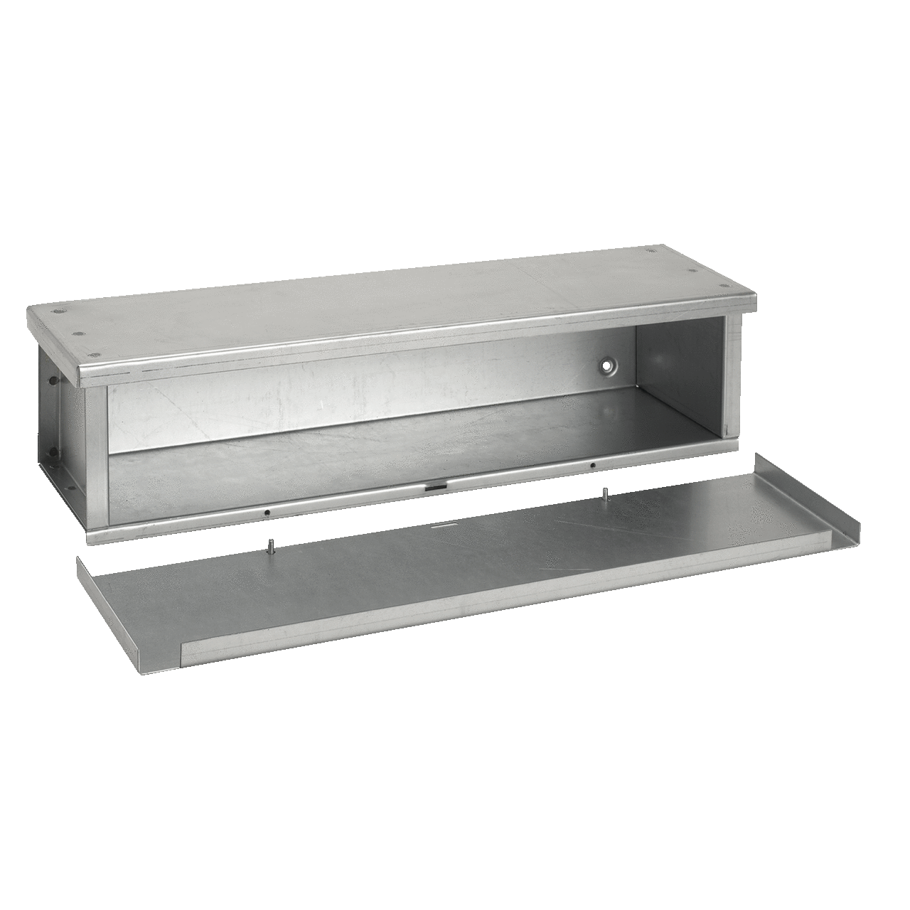 F4424RTGV F40GT Econo Trough, 24 in L x 4 in W x 4 in H, Removable Cover, Steel