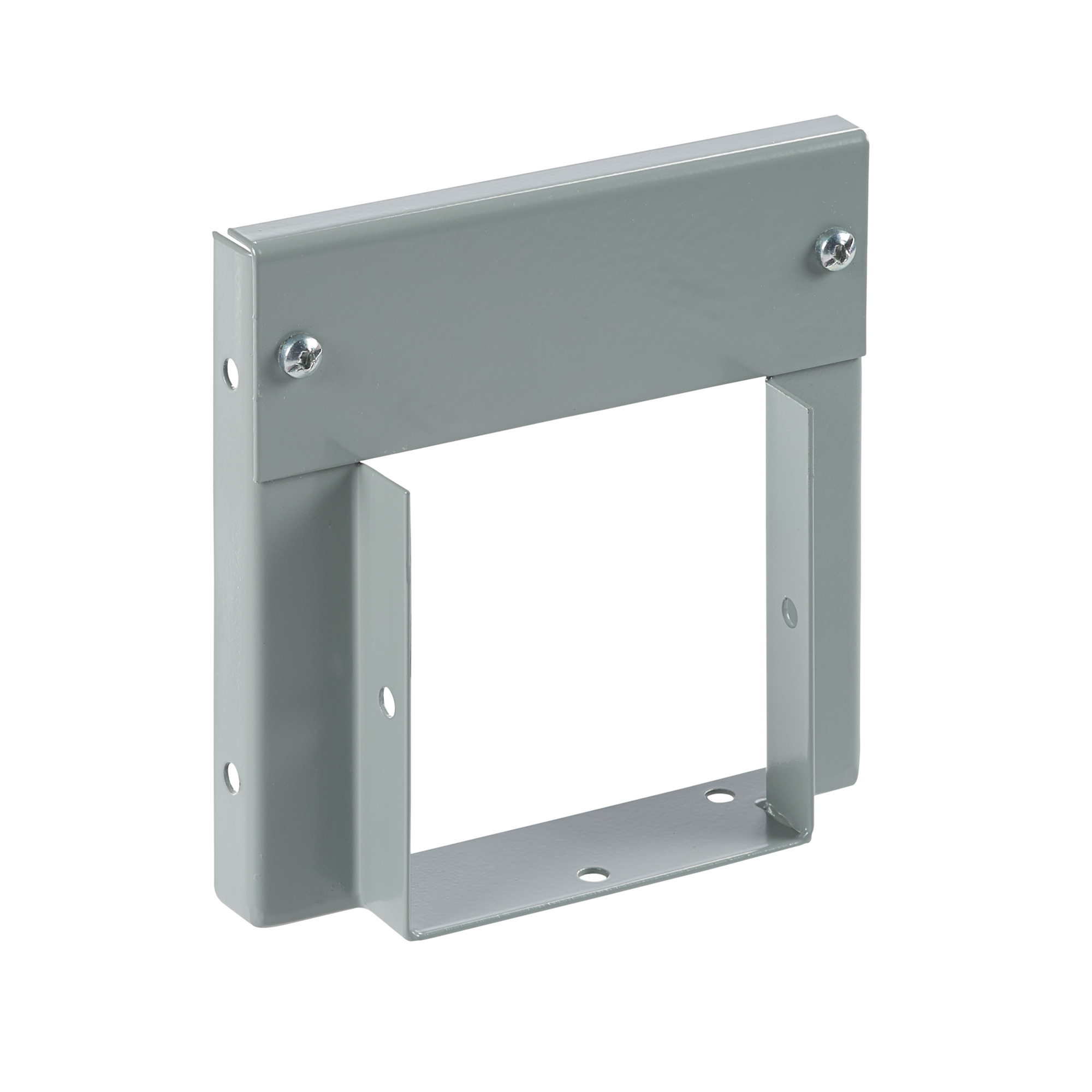 F44G22R F40PF Wireway Reducer, For Use With Lay-In NEMA 1 Flat Cover Wireway, 4 in H x 4 in W x 1-1/2 in D, Steel, Gray