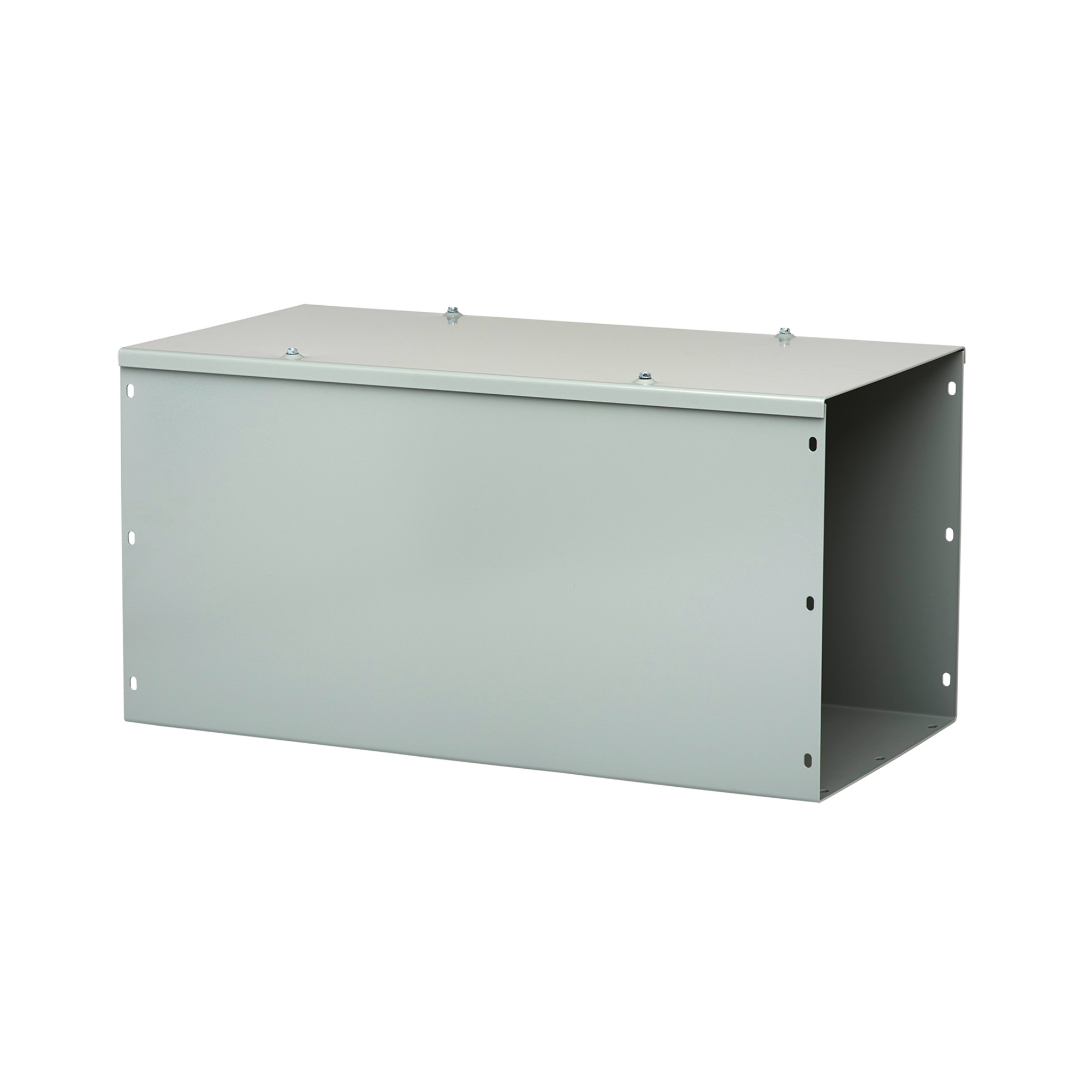 F44G72 F40 Lay-In Straight Section Wireway, 72 in L x 4 in W x 4 in H, Hinged Cover, Steel