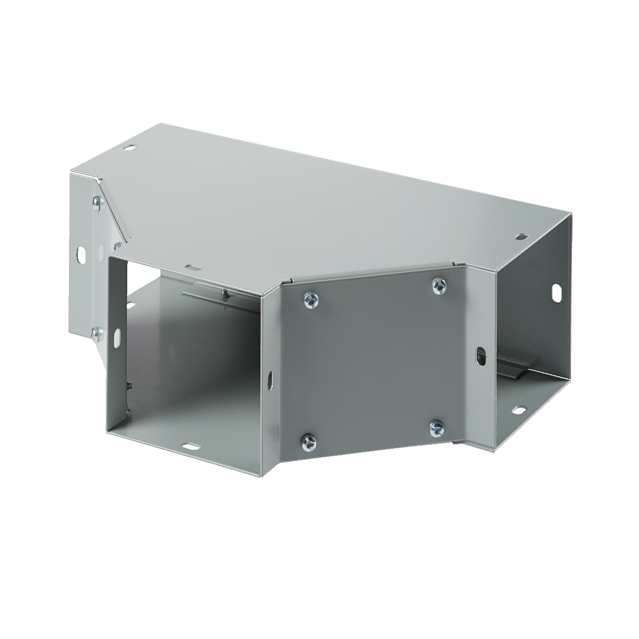 F44T F40PF Sweep Tee, 90 deg Bend, For Use With 4 x 4 in NEMA 1 Flat Cover Wireway, Steel, Gray