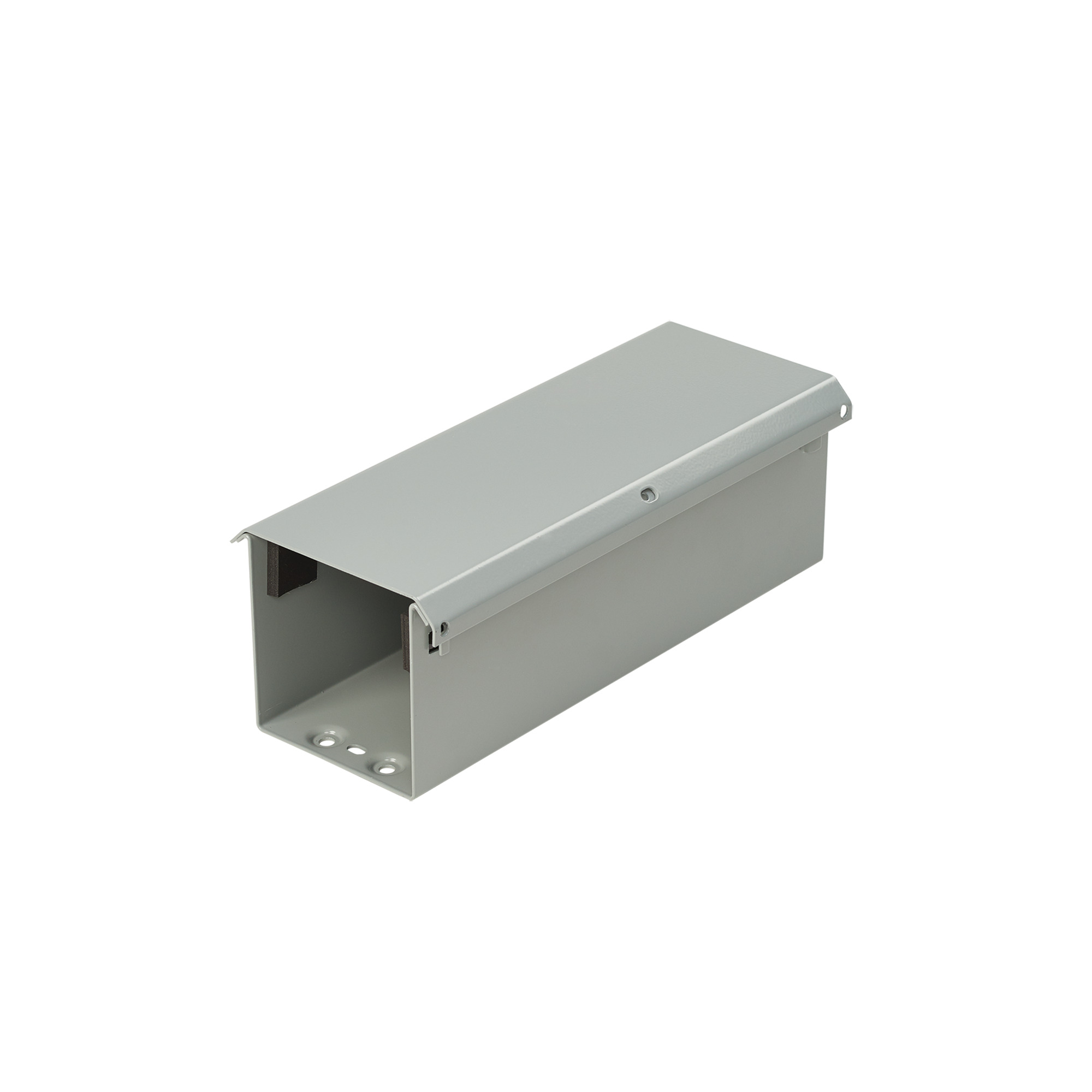 F44T3R120 F30G Lay-In Straight Section Wireway, 120 in L x 4 in W x 4 in H, Hinged Cover, Steel