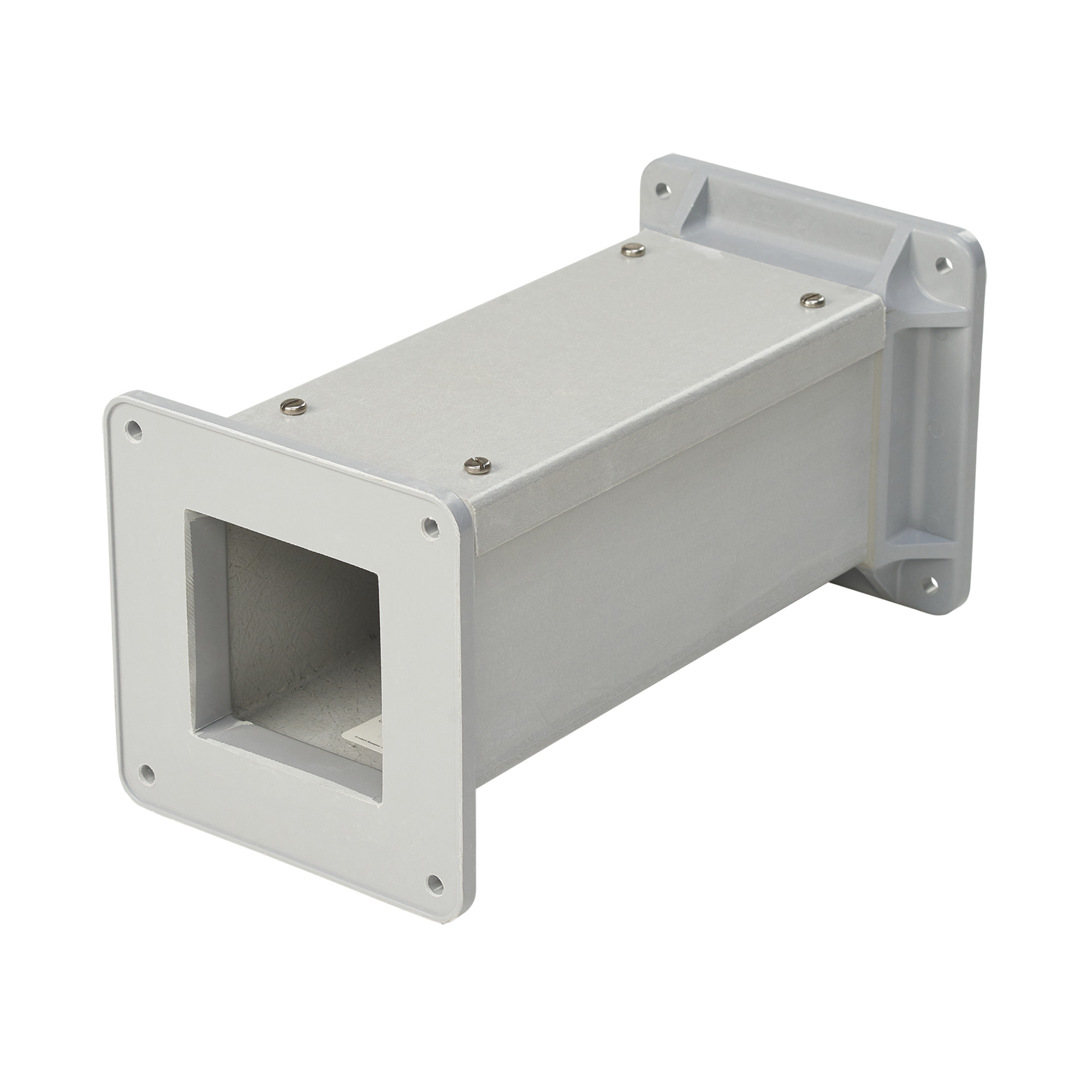F44W24FG F25 Feed Through Straight Section Wireway, 24 in L x 4 in W x 4 in H, Screw Cover, Fiberglass