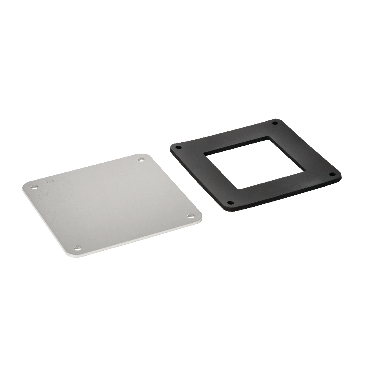 F44WPFG F25 Closure Plate, For Use With 4 x 4 in NEMA 12/3R Fiberglass Wireway and Trough, 316 Stainless Steel