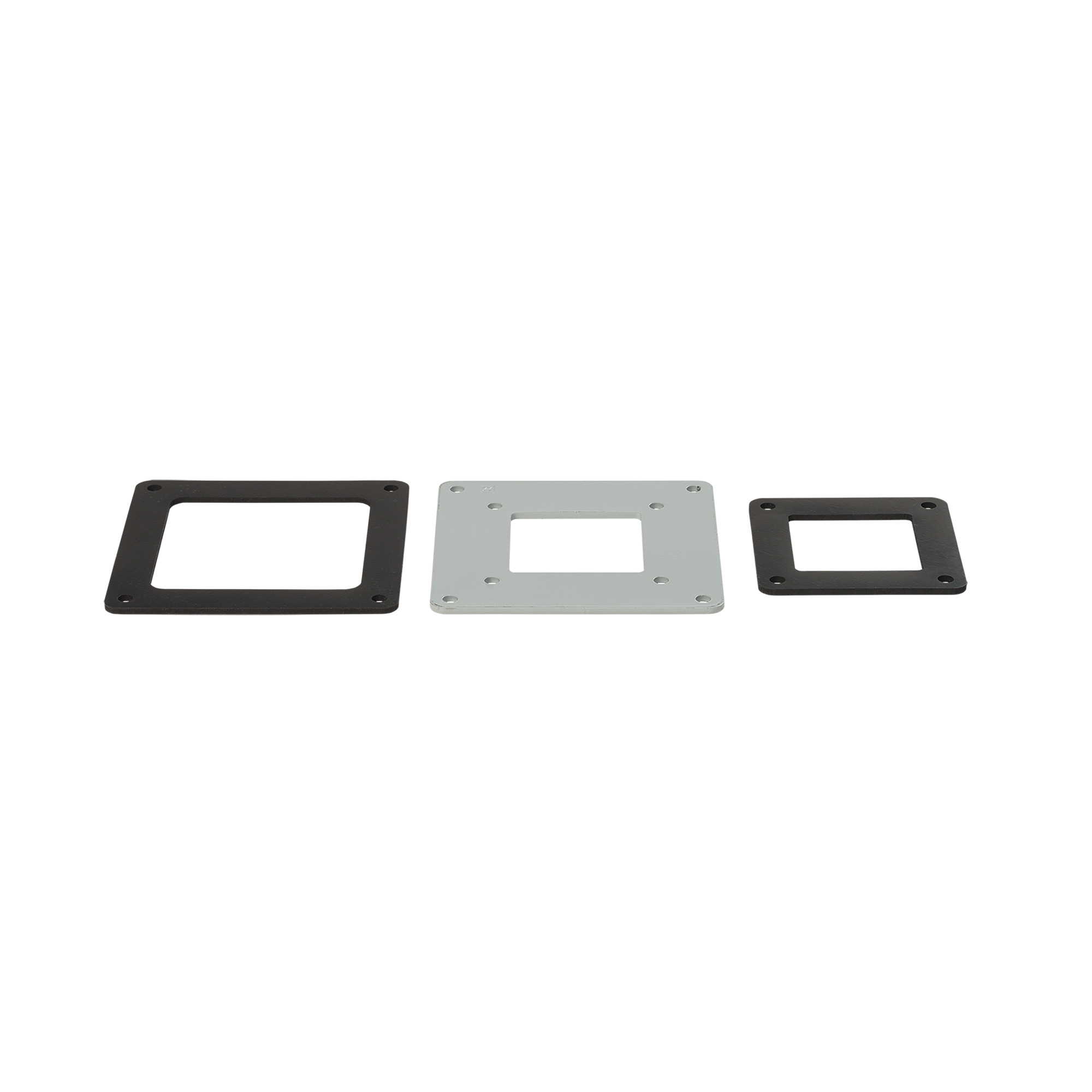 F44WR22 F20 Center Hole Reducer Bushing, For Use With 4 x 4 in NEMA 12 Feed-Through Wireway, Steel, Gray