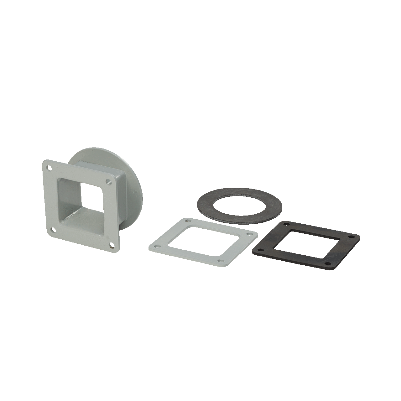 F44WSA F20 Box Entry Swivel Nipple, For Use With 4 x 4 in NEMA 12 Feed-Through Wireway, Steel, Gray