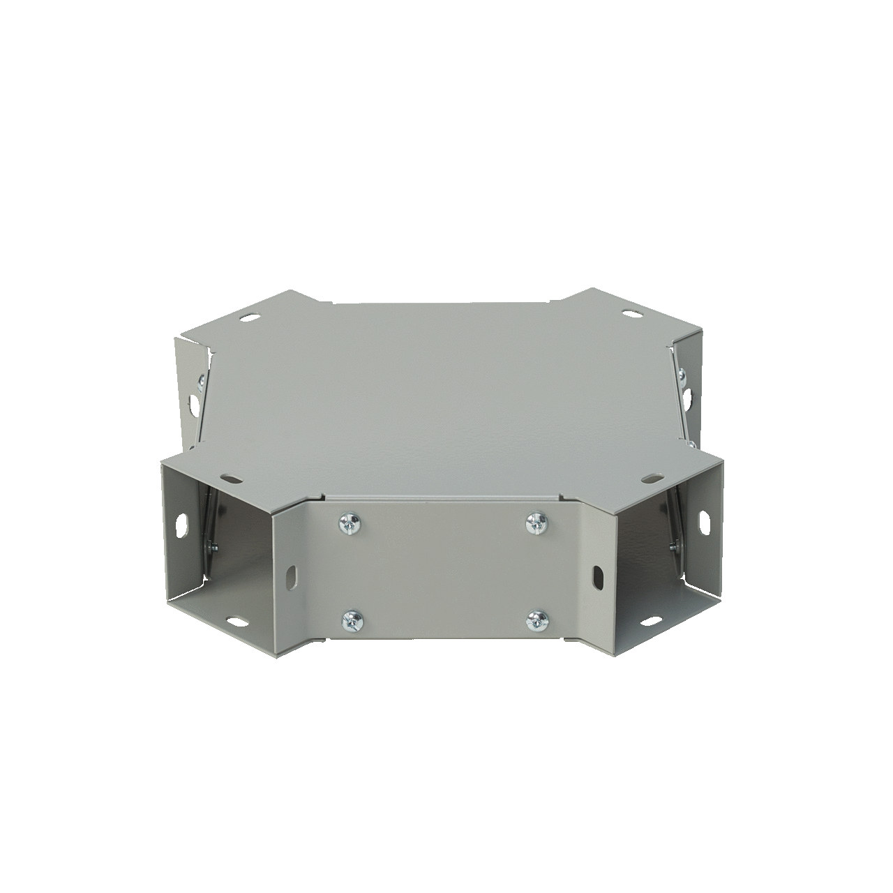 F44X F40PF Wireway Cross, For Use With 4 x 4 in NEMA 1 Lay-In Wireway, Steel, Gray