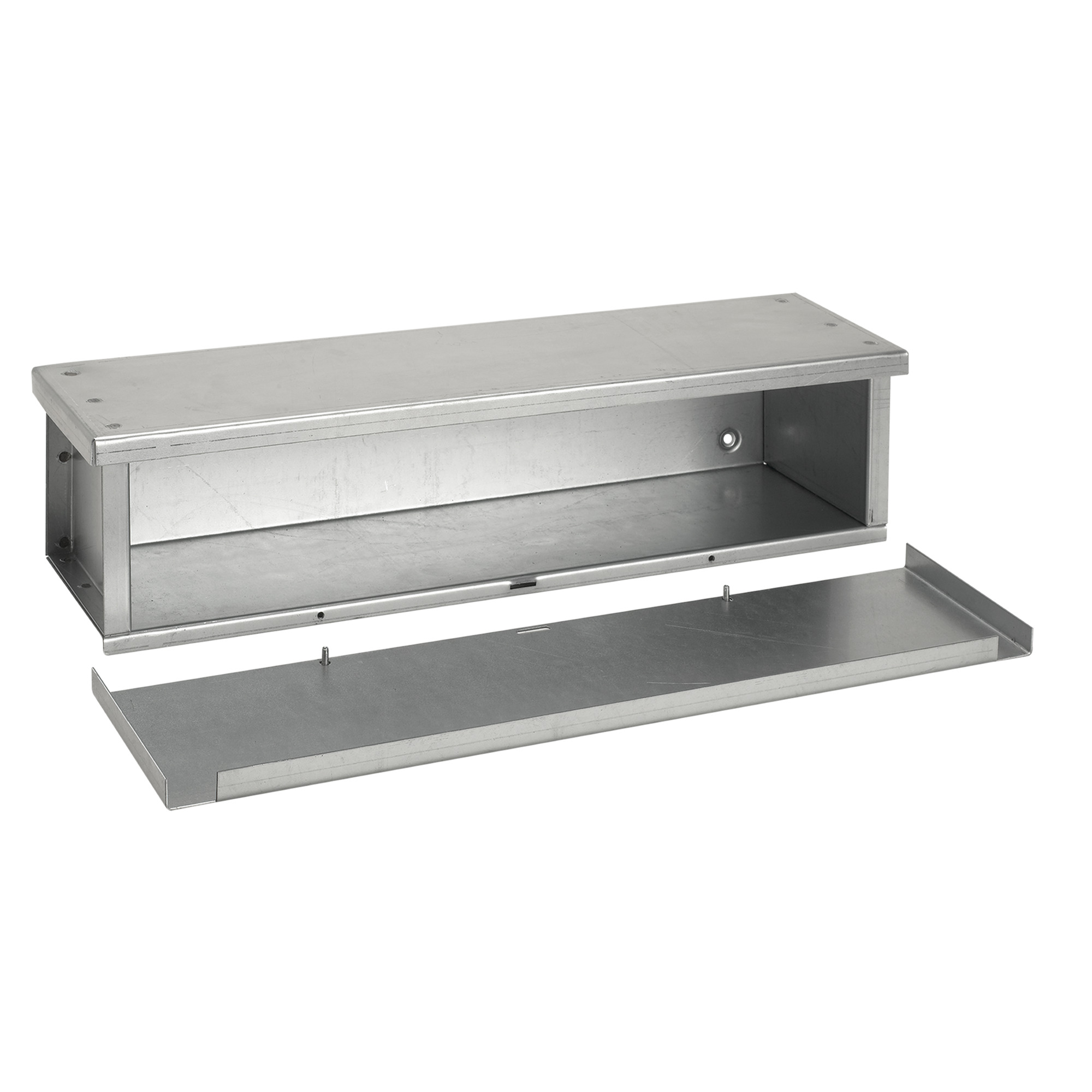 F6672RTGV F40GT Econo Trough, 72 in L x 6 in W x 6 in H, Removable Cover, Steel