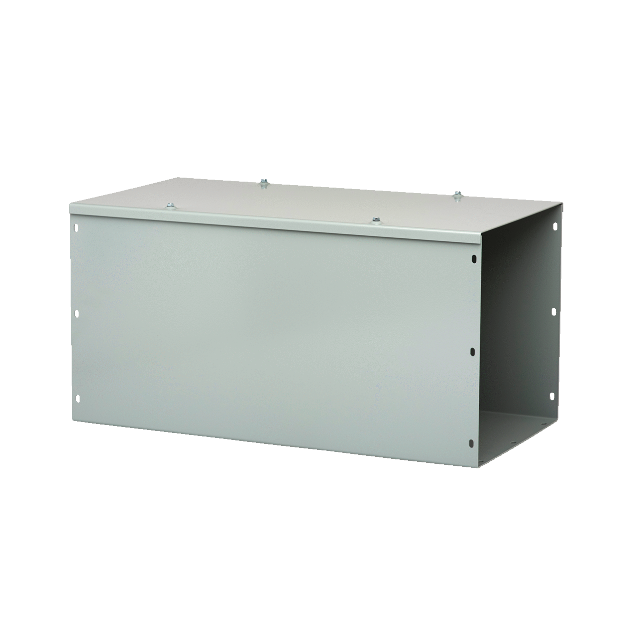 F66G120 F40 Lay-In Straight Section Wireway, 120 in L x 6 in W x 6 in H, Hinged Cover, Steel