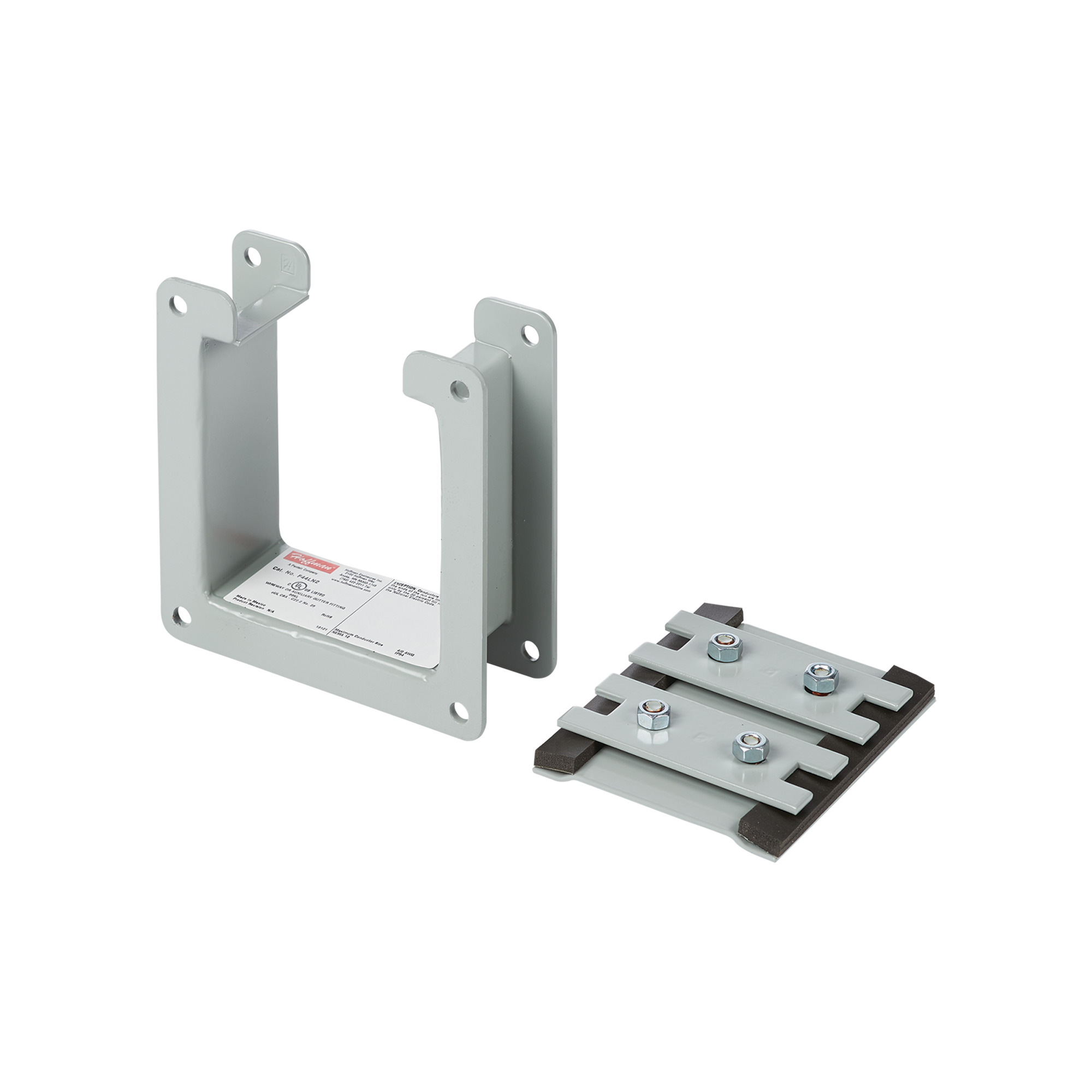 F66LN2 F10 Nipple, For Use With 6 x 6 in NEMA 3R Lay-In Wireway, Steel, Gray