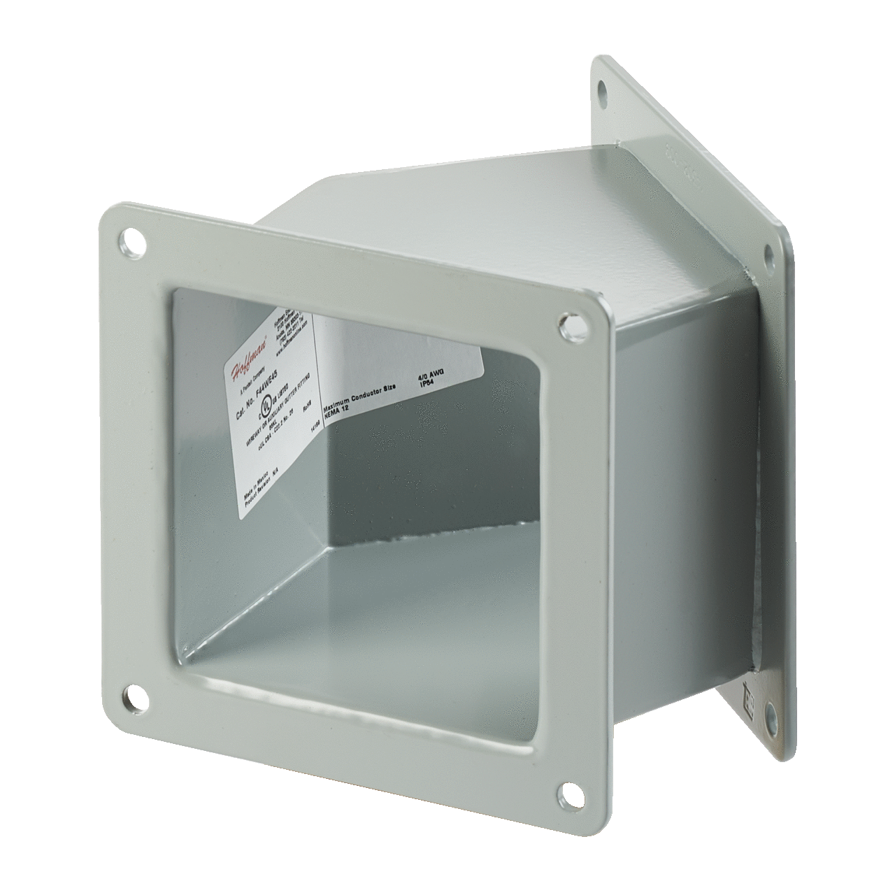 F66WE45 F20 Wireway Elbow, 45 deg Bend, Steel
