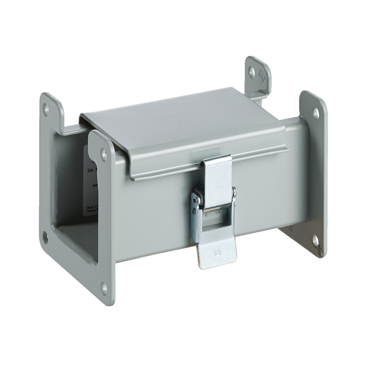 F88L06 F10 Lay-In Straight Section Wireway, 6 in L x 8 in W x 8 in H, Butt Hinged Cover, Steel