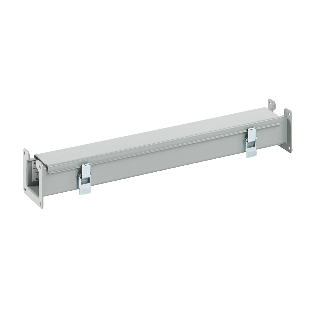 F88L24 F10 Lay-In Straight Section Wireway, 24 in L x 8 in W x 8 in H, Butt Hinged Cover, Steel