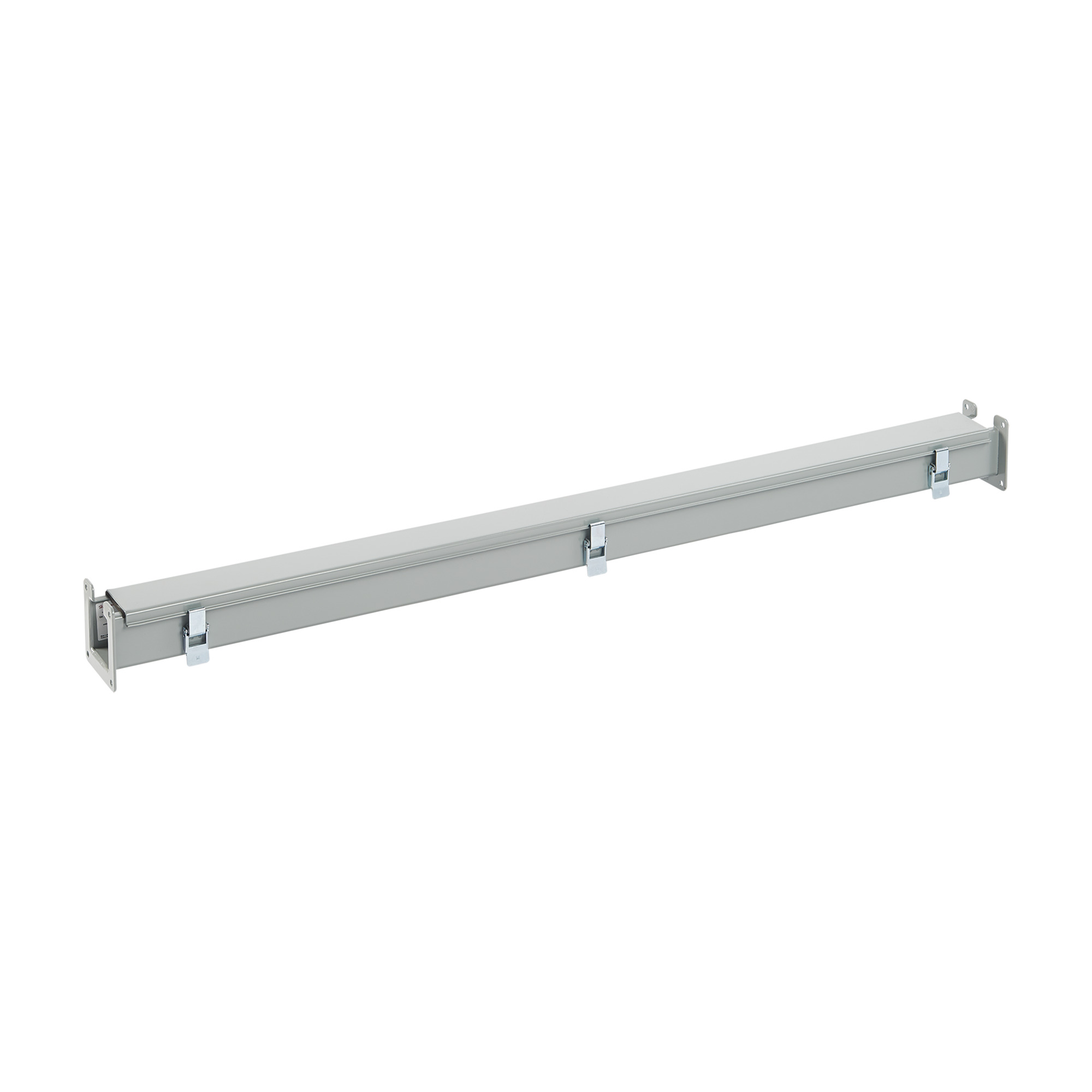 F88L48 F10 Lay-In Straight Section Wireway, 48 in L x 8 in W x 8 in H, Butt Hinged Cover, Steel