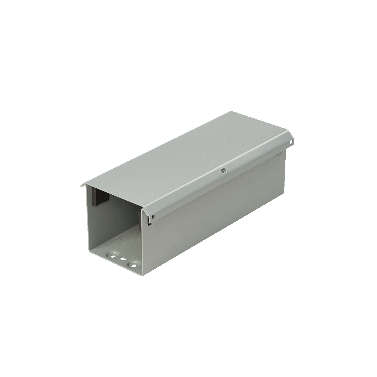 F88T3R12 F30G Lay-In Straight Section Wireway, 12 in L x 8 in W x 8 in H, Hinged Cover, Steel