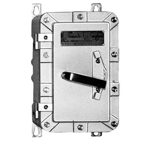 EDS6036 Dust-Ignitionproof Explosionproof Heavy Duty Non Fusible Disconnect Switch, 600 V AC, 60 A, 60 hp, 3PST Contact Form, 3 Poles