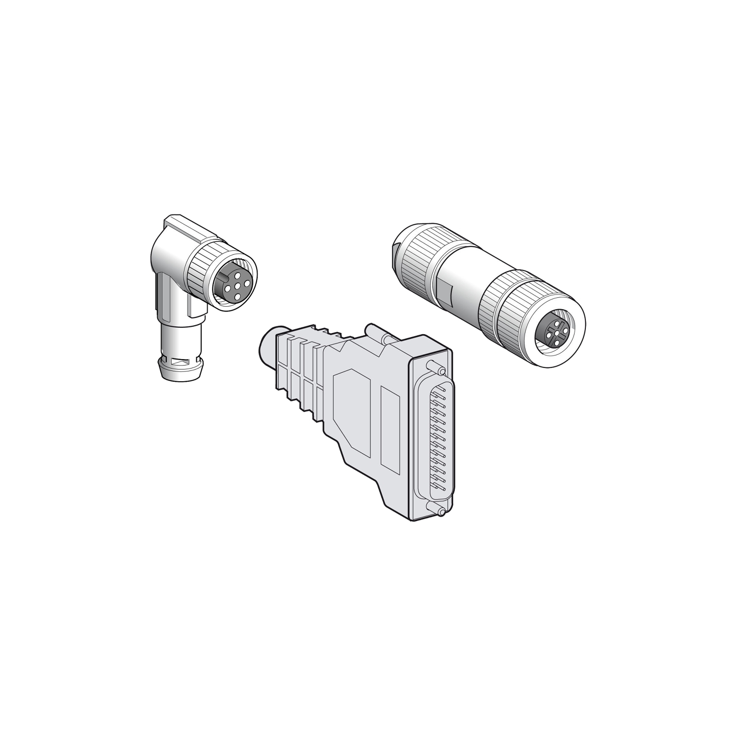 170XTS00900 Modicon 9-Pin Interbus Connector Kit, For Use With Modicon Quantum, Premium Automation Platform Remote Bus Cable