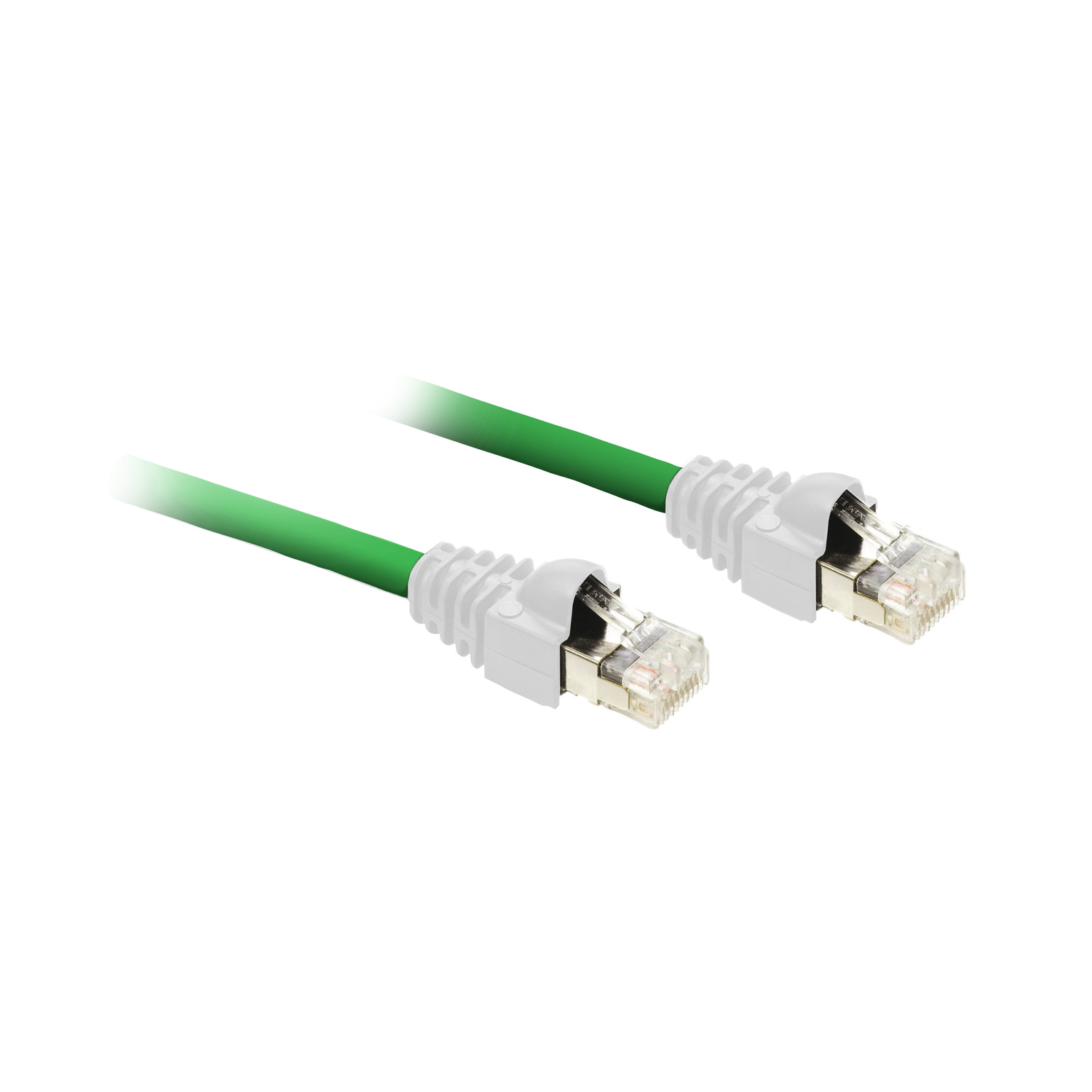490NTW00002U ConneXium Shielded Straight Ethernet Twisted Pair Cord With (2) RJ45 Connectors, 2 m L Cable, For Use With TeSys T-Motor Management System and Modicon Premium Automation Platform