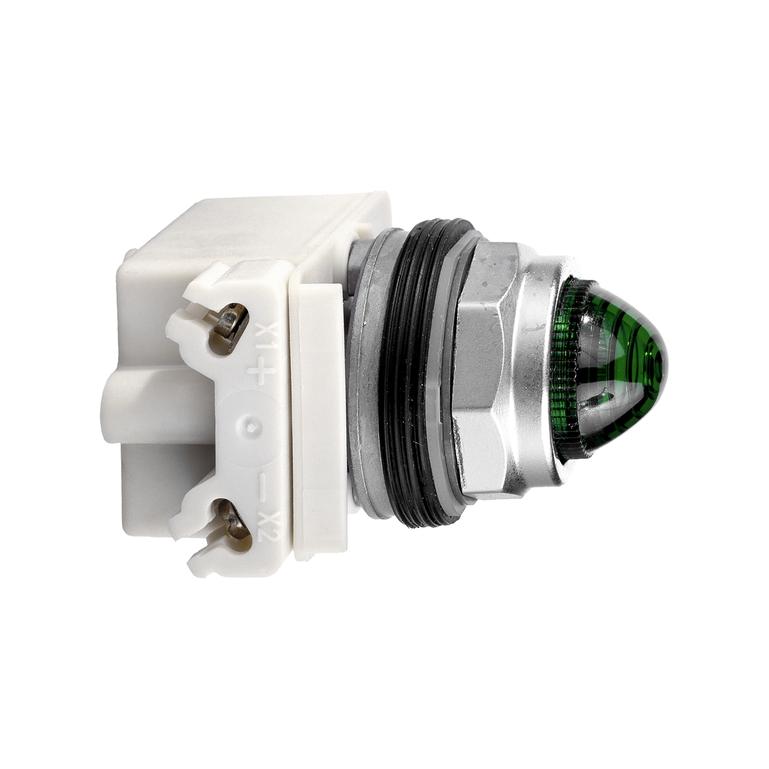 9001KP38LGG9 Harmony High Luminosity Type K Pilot Light, 120 V AC/DC, 10 A, Domed Lens, Panel Mount