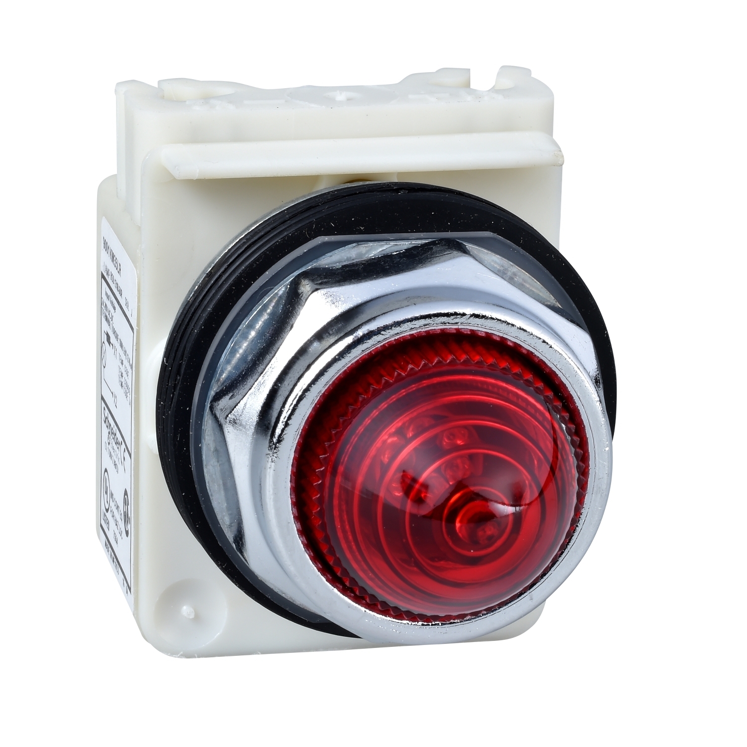9001KP38LRR9 Harmony High Luminosity Type K Pilot Light, 120 V AC/DC, 1.4 VA, Domed Lens, Panel Mount