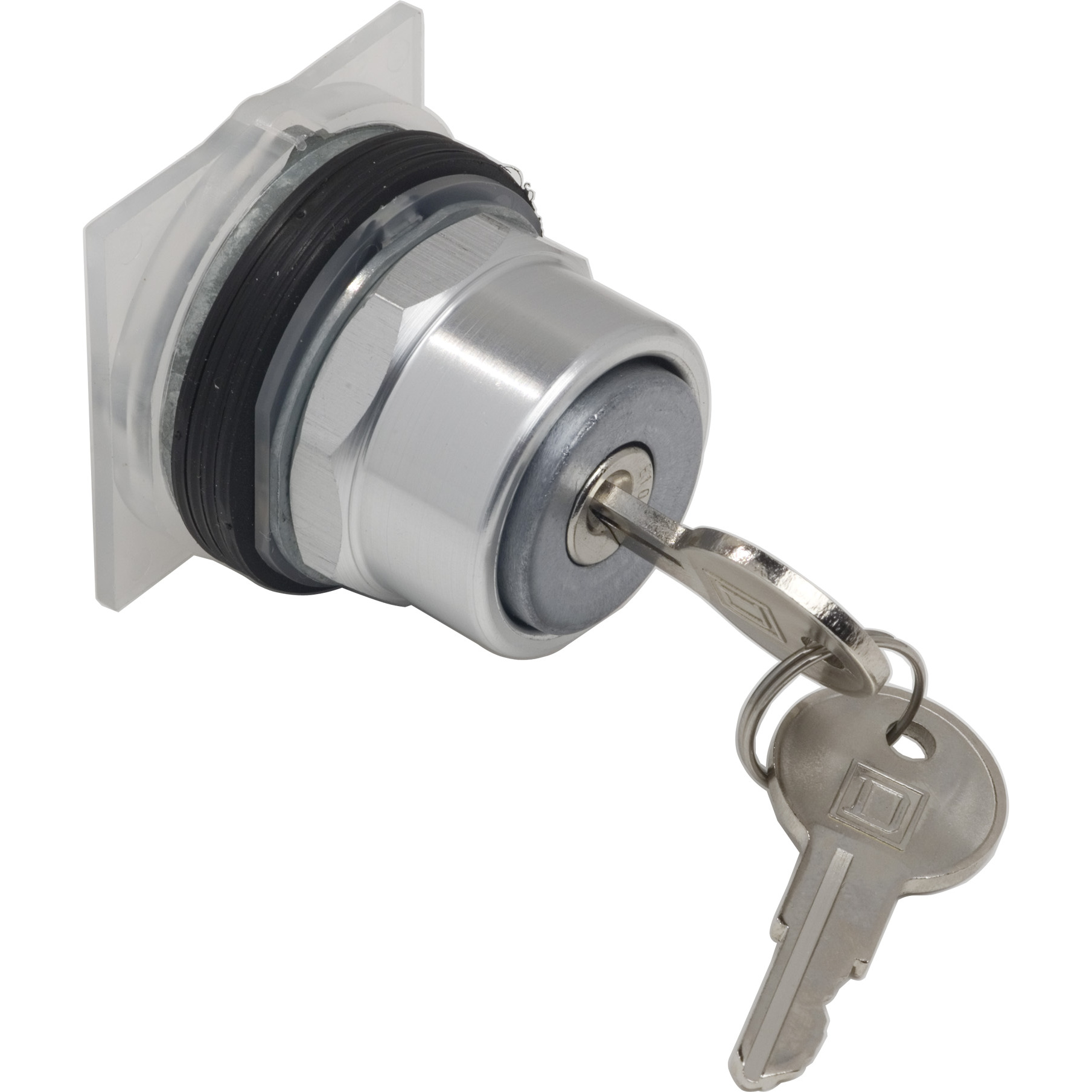 9001KR137 Harmony Type K Dusttight/Oiltight/Watertight Heavy Duty Round Unmarked Non-Illuminated Pushbutton Operator With Metal Full Guard, 30 mm, 3 Positions