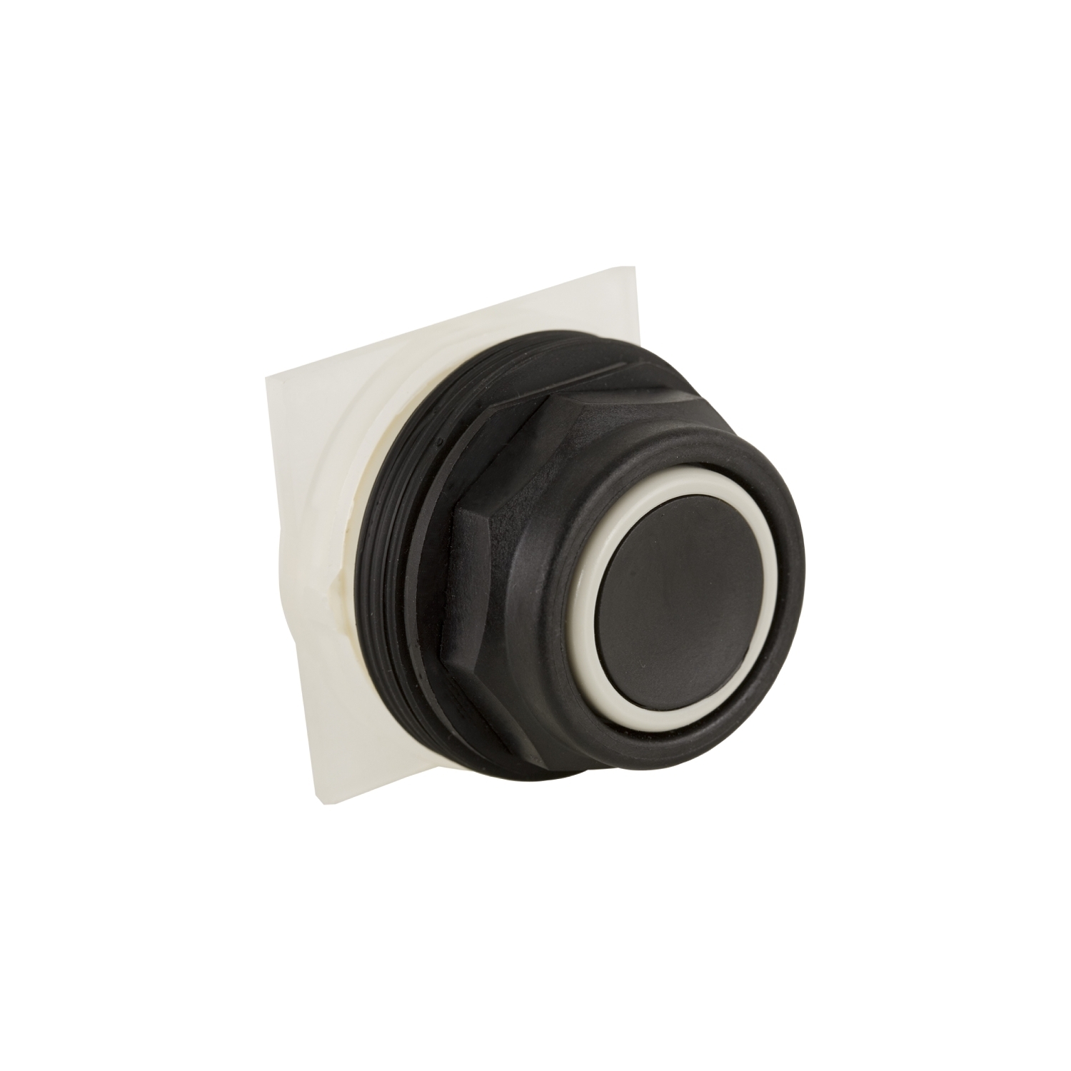 9001SKR1BH6 Harmony Type SK Corrosion-Resistant Dusttight/Oiltight/Watertight Mechanically Interlocked Non-Illuminated Pushbutton With Full Guard, 30 mm, 1NC Contact, Slow Break Contact, Black