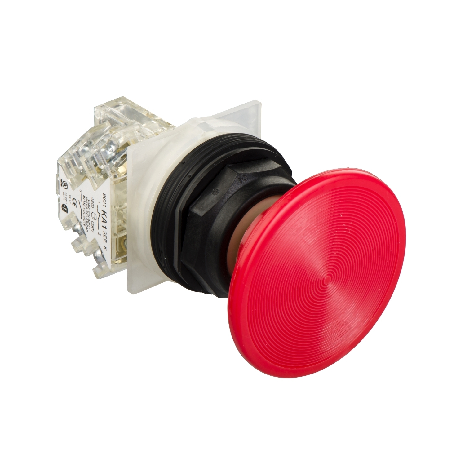 9001SKR24R 9001SK Type SK Pushbutton Operator, 30 mm, 2 Positions, Black/Red
