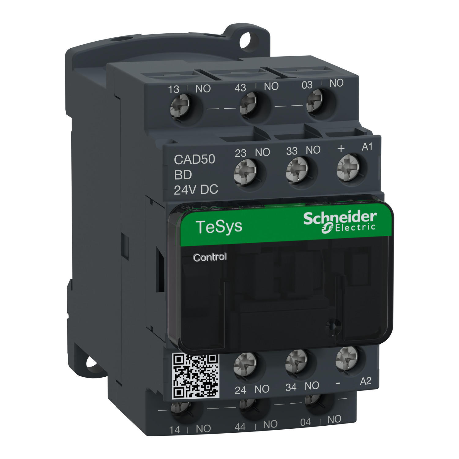 CAD50BD TeSys D Series Coil Standard Control Relay, 10 A, 5NO 5 Form A Contact, 24 V DC V Coil
