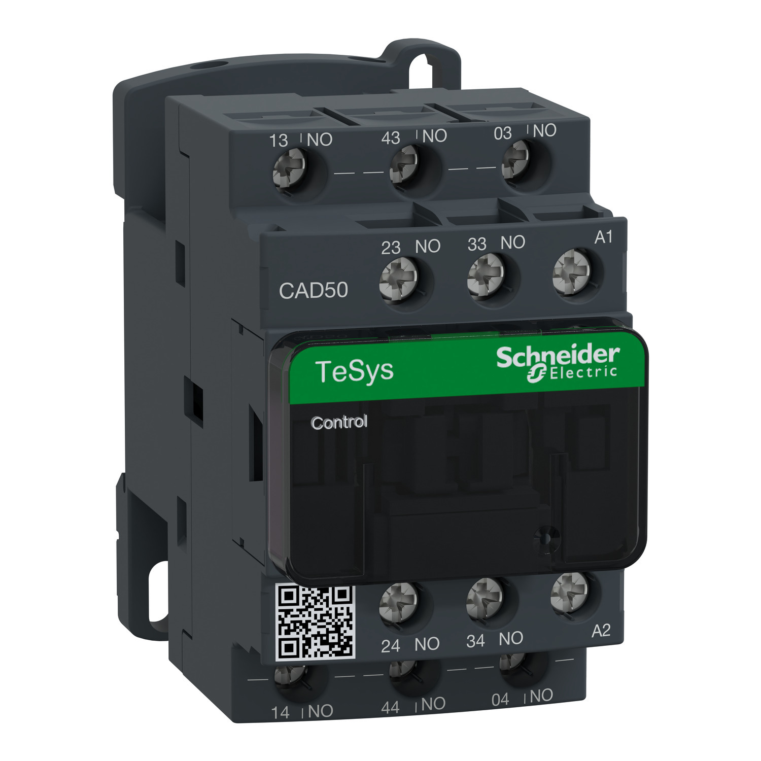 CAD50F7 TeSys D Series Coil Standard Control Relay, 10 A, 5NO 5 Form A Contact, 110 VAC V Coil
