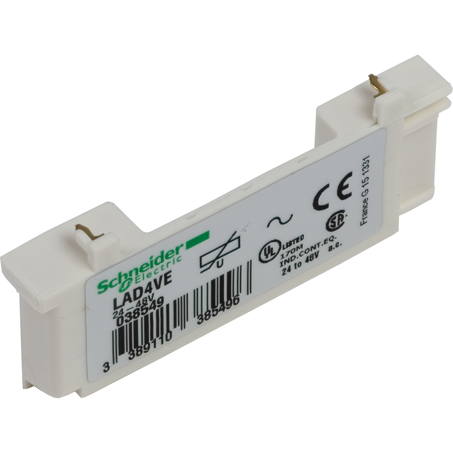 Suppressor module, TeSys Deca, varistor, 24 to 48VAC