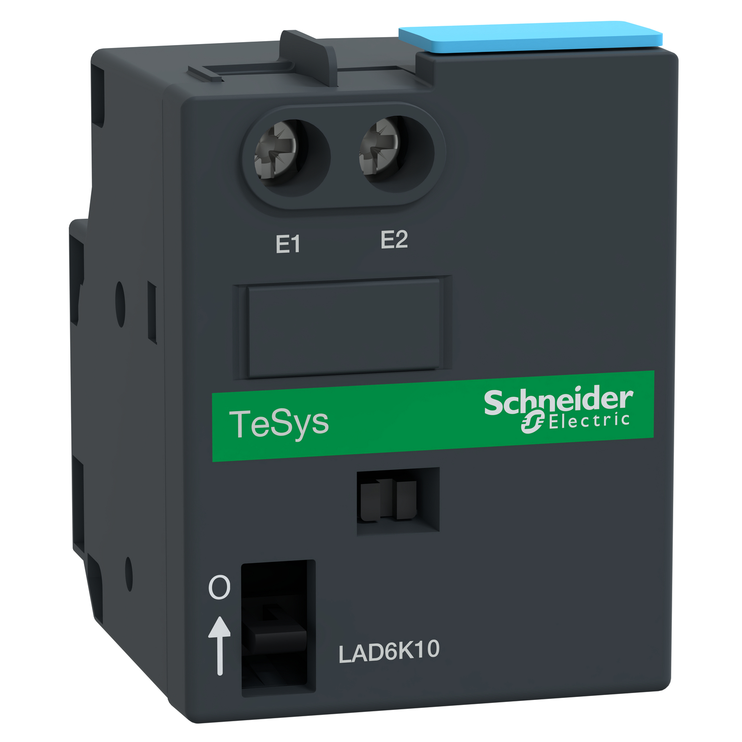 LAD6K10F TeSys Mechanical Latch Contact Block, For Use With TeSys D LC1D09 to LC1D38, LC1D40A to LC1D65A, LC1DT20 to LC1DT40, LC1DT60A to LC1DT80A Contactor and TeSys D Control Relay