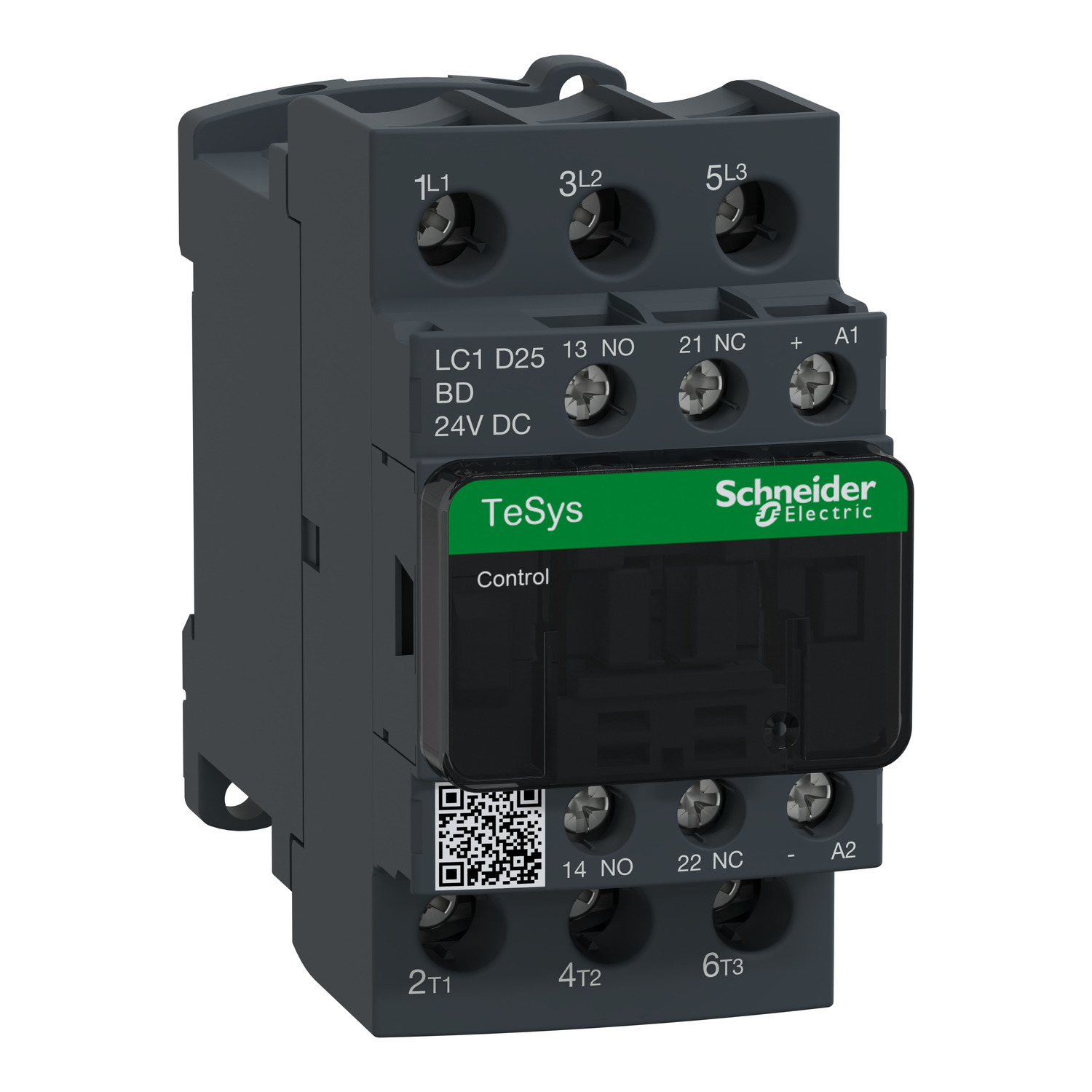 LC1D25BD TeSys D Direct On-Line Standard IEC Contactor, 690 V AC, 24/300 V DC V Coil, 25/40 A, 3NO Contact, 3 Poles