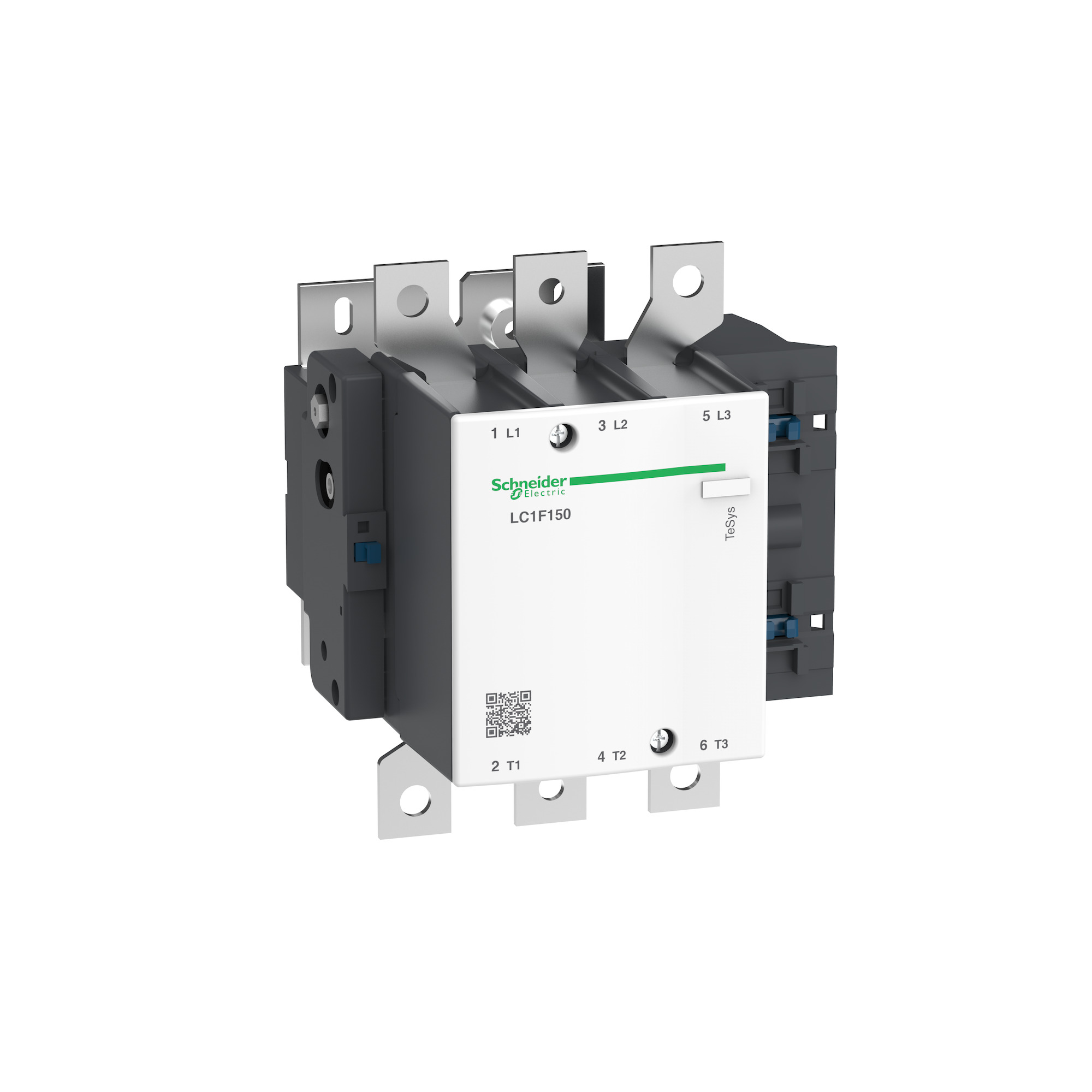 LC1F150 TeSys 3-Phase IEC Contactor With Coil, 600 VAC V Coil, 150 A, 3NO Contact, 3 Poles