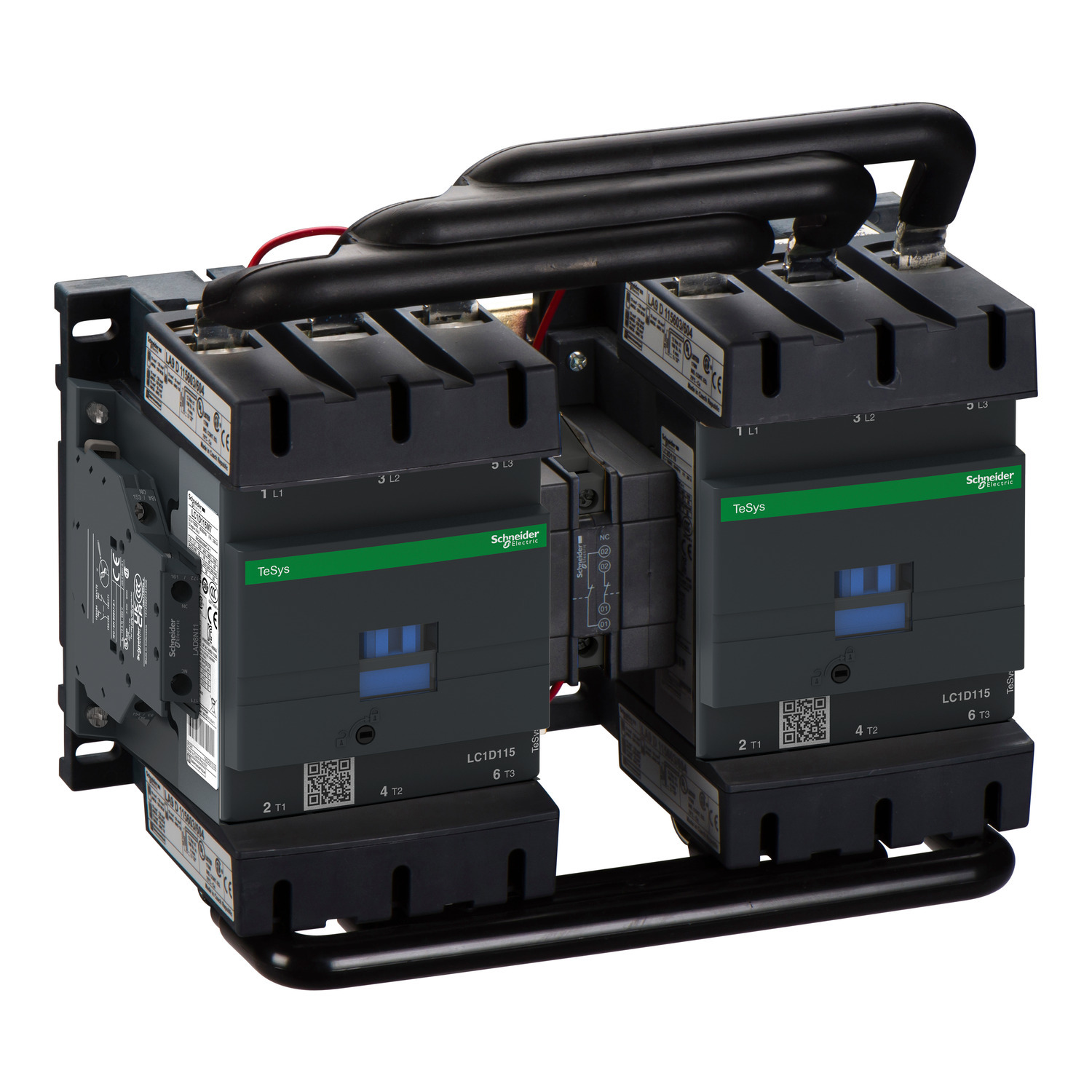 LC2D115G7 TeSys D D LC1D Electrical Mechanical Standard IEC Contactor With Protective Cover, 120/1000 V AC, 300 V DC V Coil, 115/200 A, 3NO Contact, 3 Poles