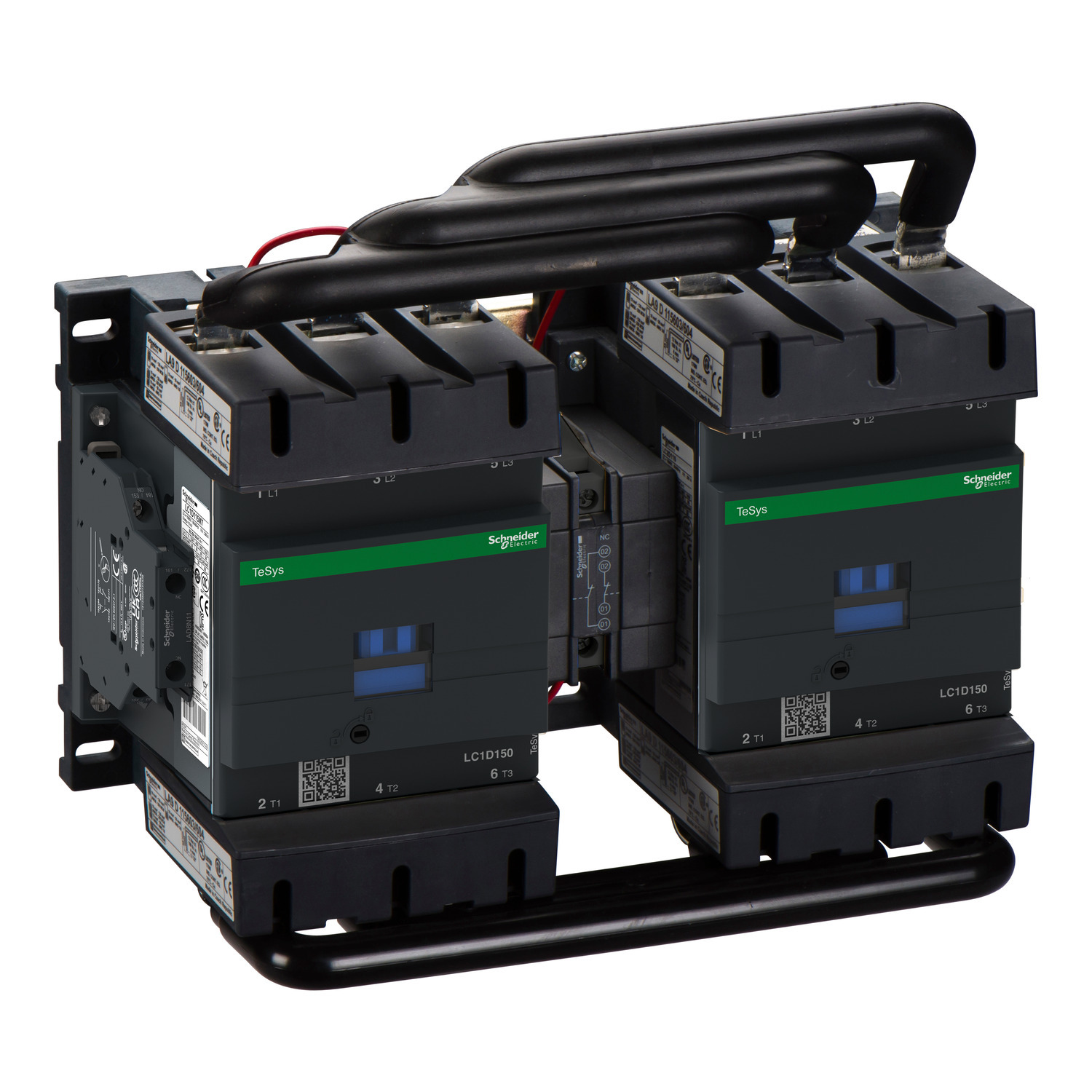 LC2D150G7 TeSys D LC1D D-Line Standard IEC Contactor With Protective Cover, 120 V AC V Coil, 200 A, 3NO Contact, 3 Poles