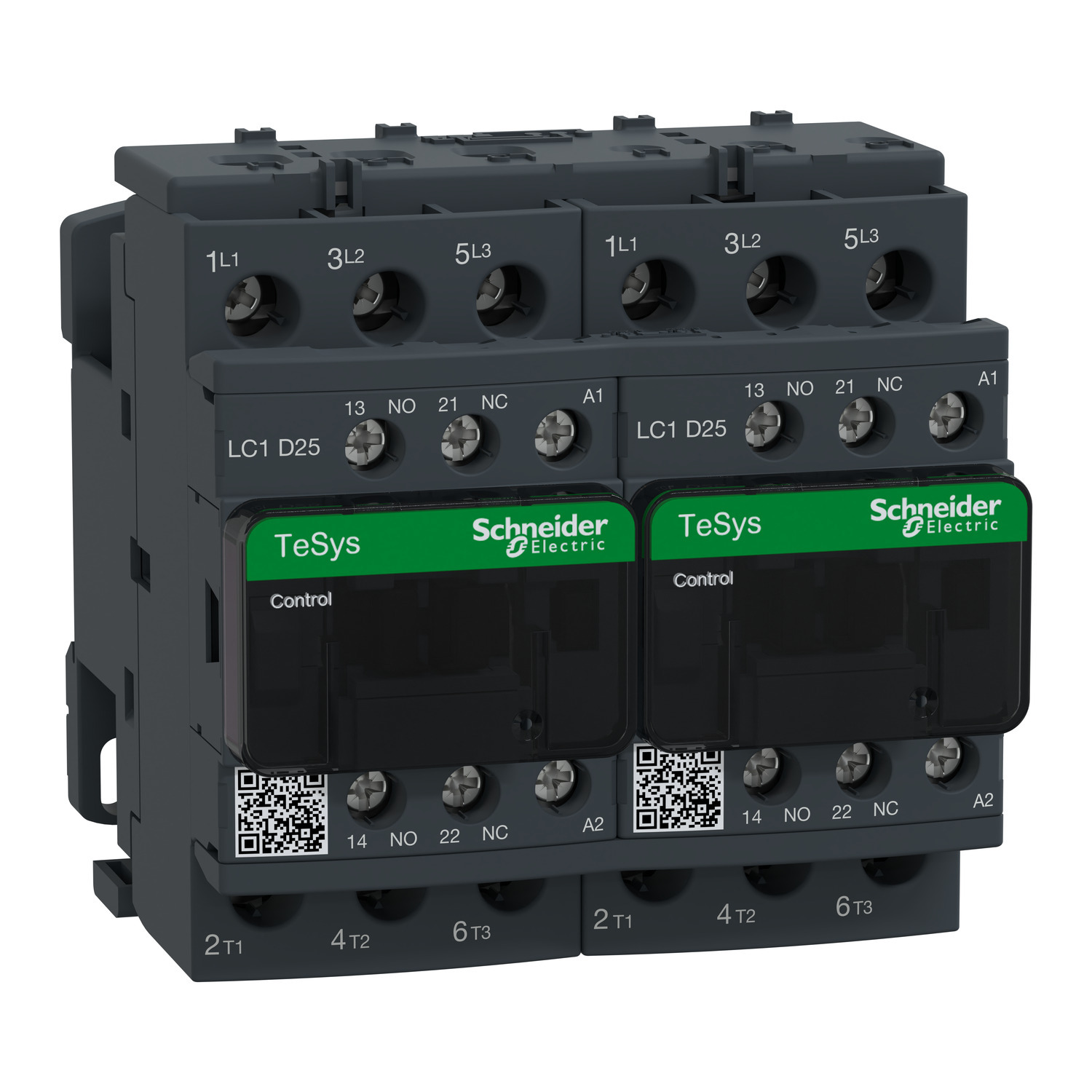 LC2D25G7 LC2D D-Line Mechanical Standard IEC Contactor, 120/690 V DC, 300 V DC V Coil, 25/40 A, 3NO Contact, 3 Poles