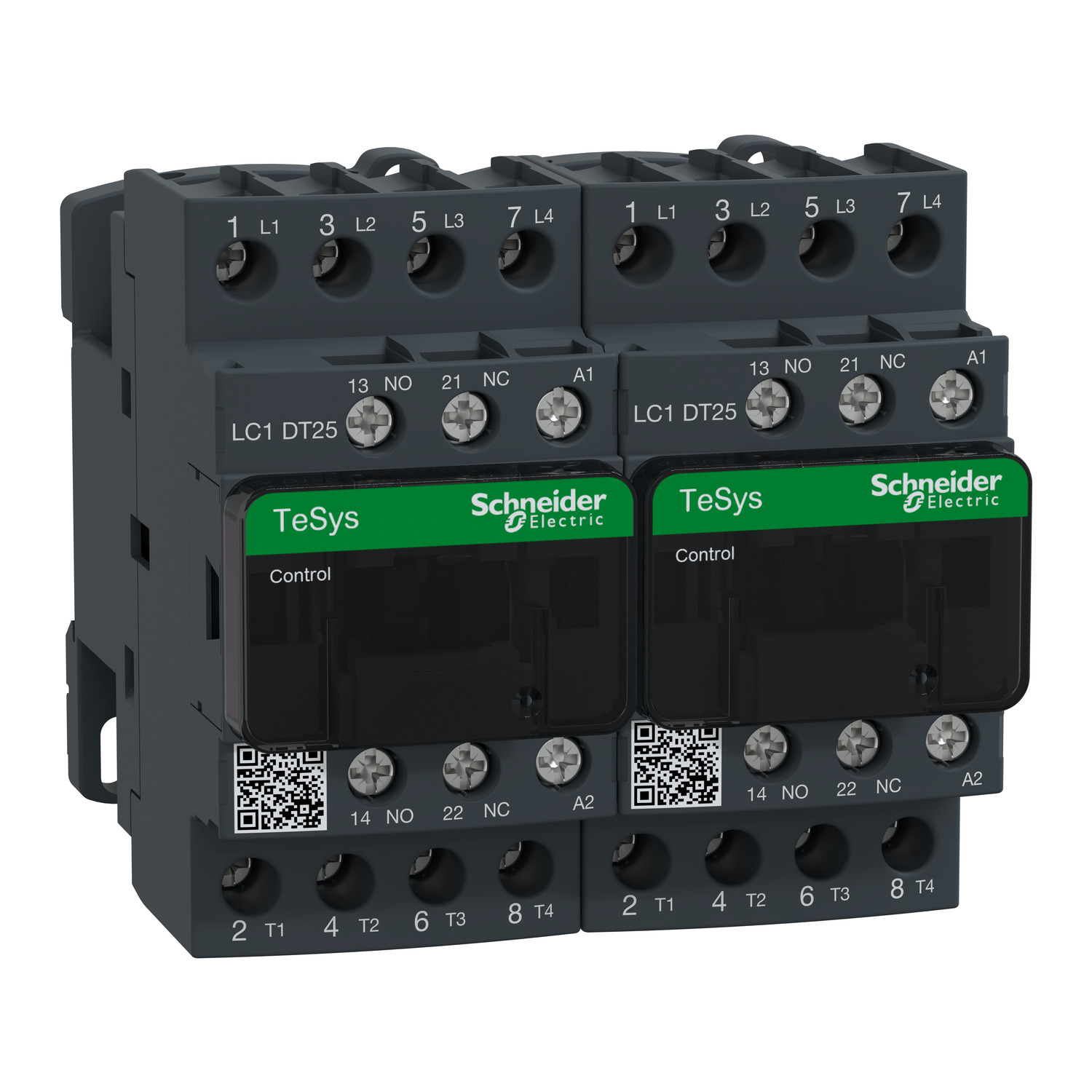 LC2DT25G7 TeSys D IEC Contactor, 120/690 V AC, 300 V DC V Coil, 25 A, 4NO Contact, 4 Poles