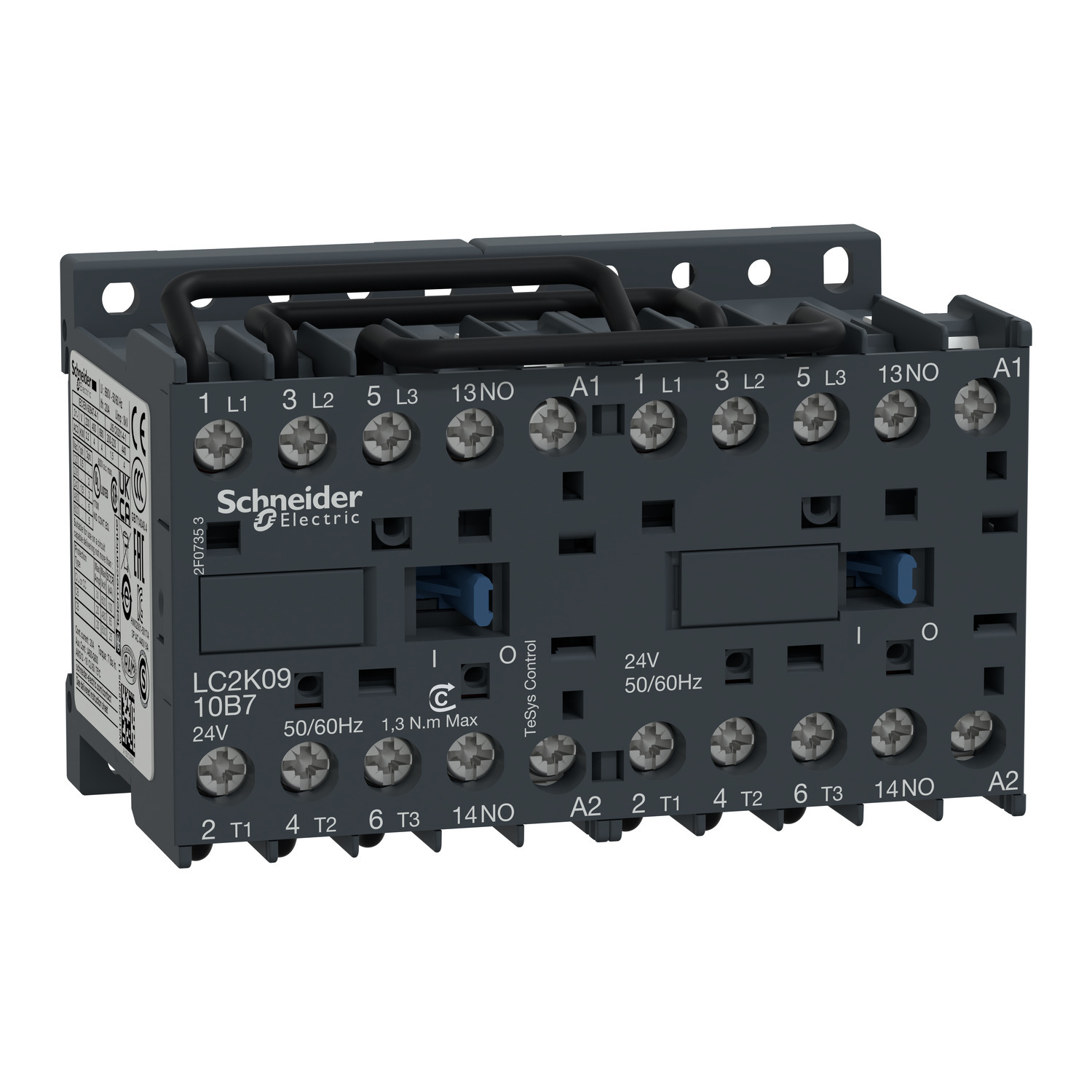 LC2K0910F7 TeSys K Mechanical Miniature IEC Contactor, 110/690 VAC V Coil, 9/16/20 A, 3NO Contact, 3 Poles