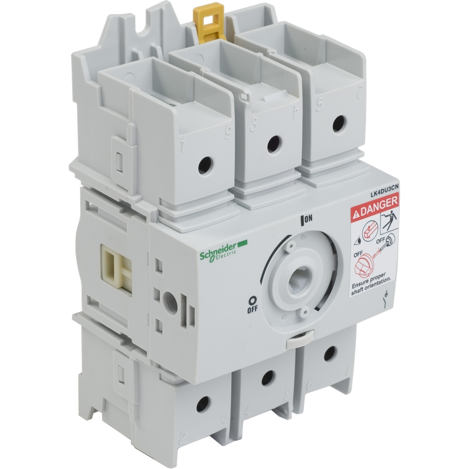 LK4DU3CN TeSys Non-Fused Disconnect Switch, 600 VAC, 30/32 A, 10 hp, 20 hp, 25 hp, 3 Poles